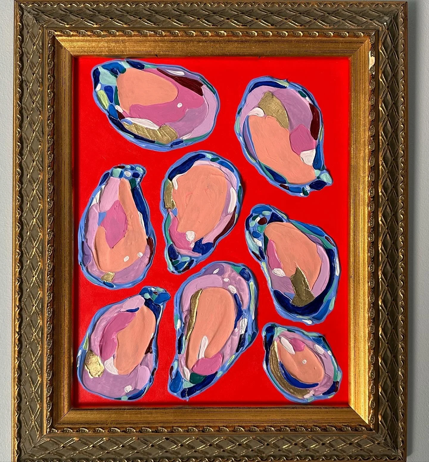 “Shucked”, acrylic on panel, 2024. 8x10 inches.