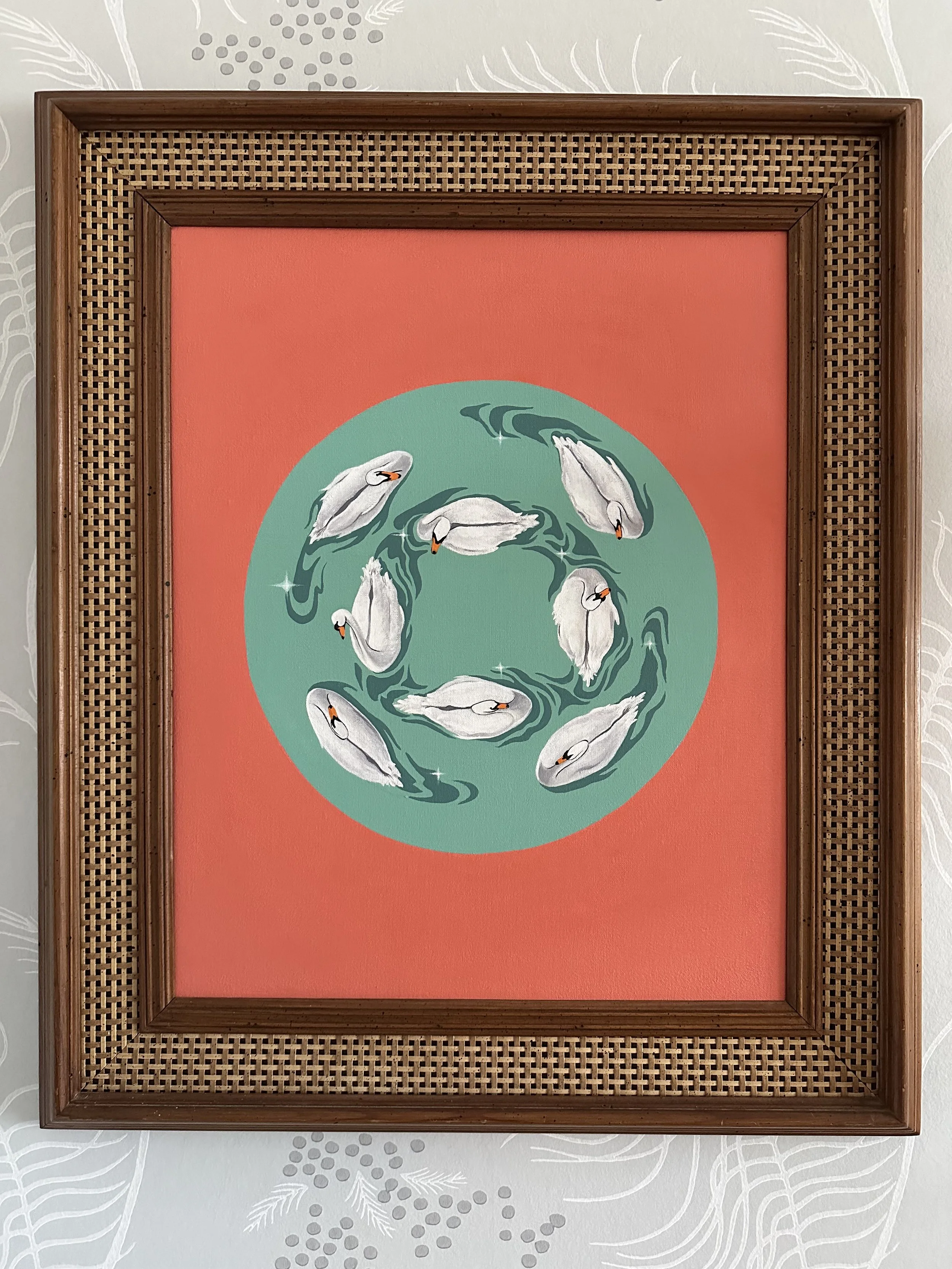 “The Hunt”, acrylic on linen, 2026. 16x20 inches.