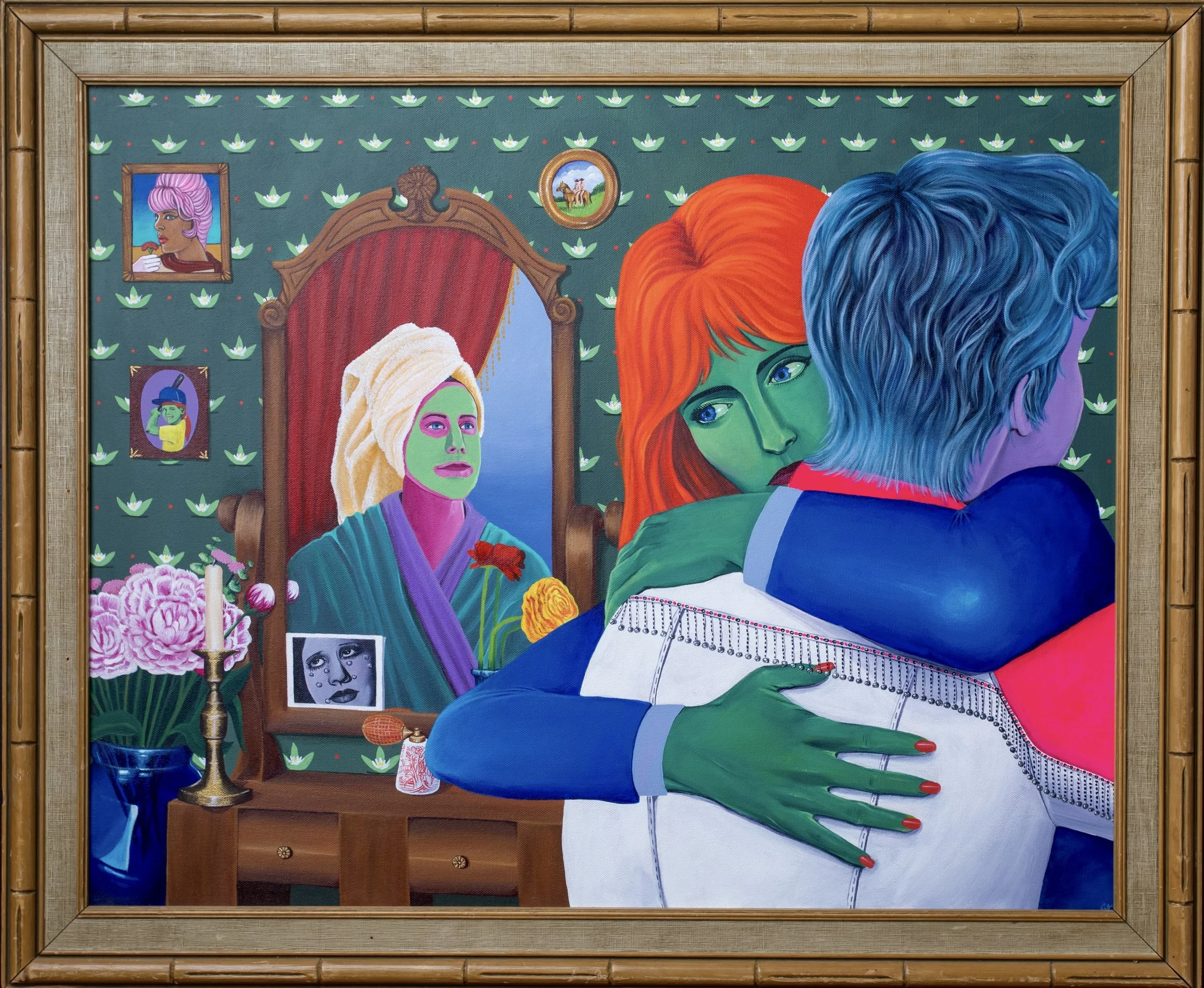 “Room”, acrylic on canvas, 2024. 24x30 inches.