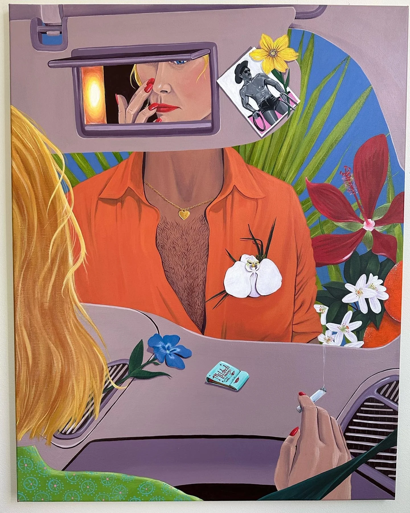 “Navigator”, acrylic on canvas, 2023. 20x28 inches.