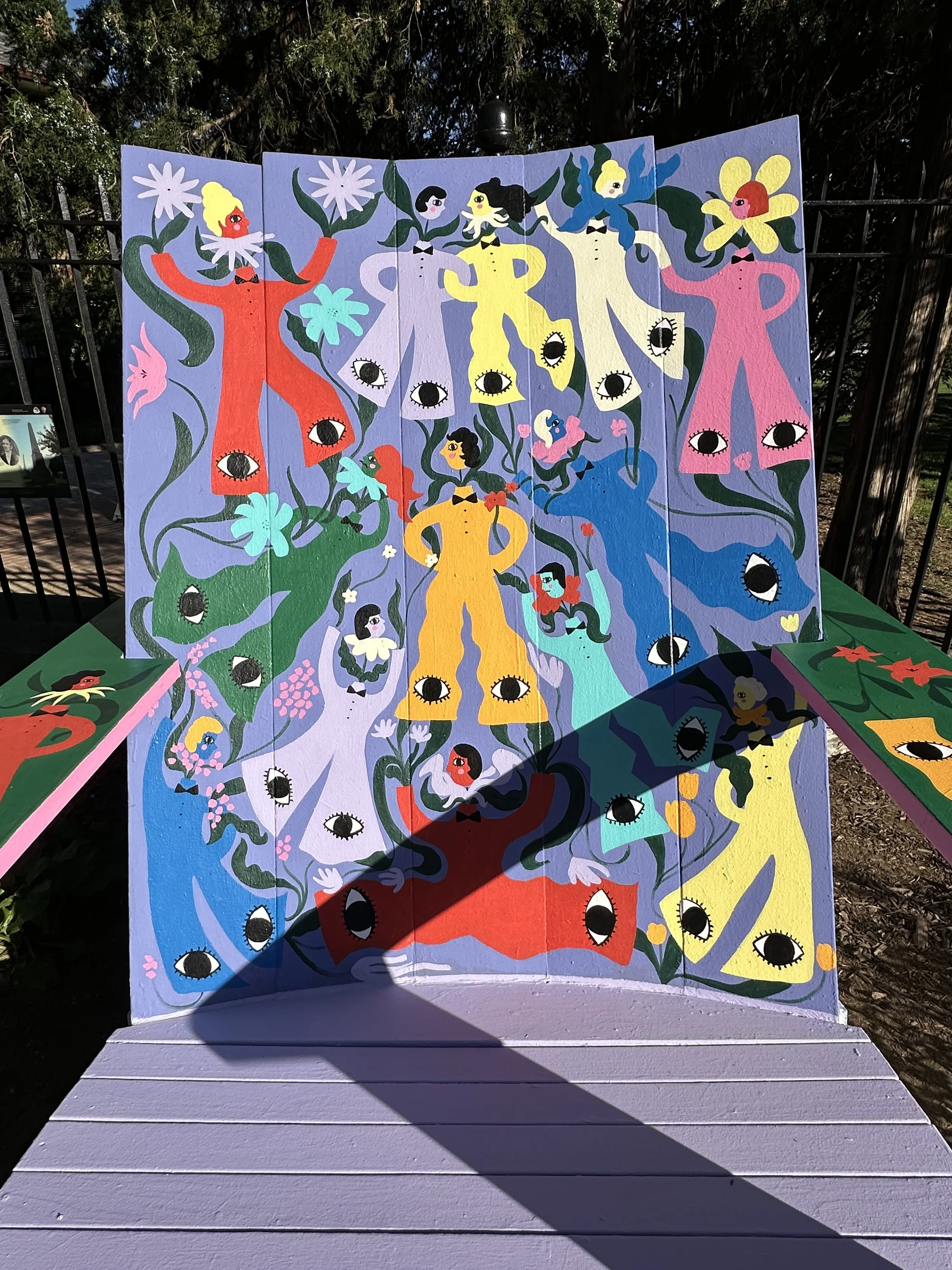 “Roots”, chair mural for Congressional Cemetery, DC.