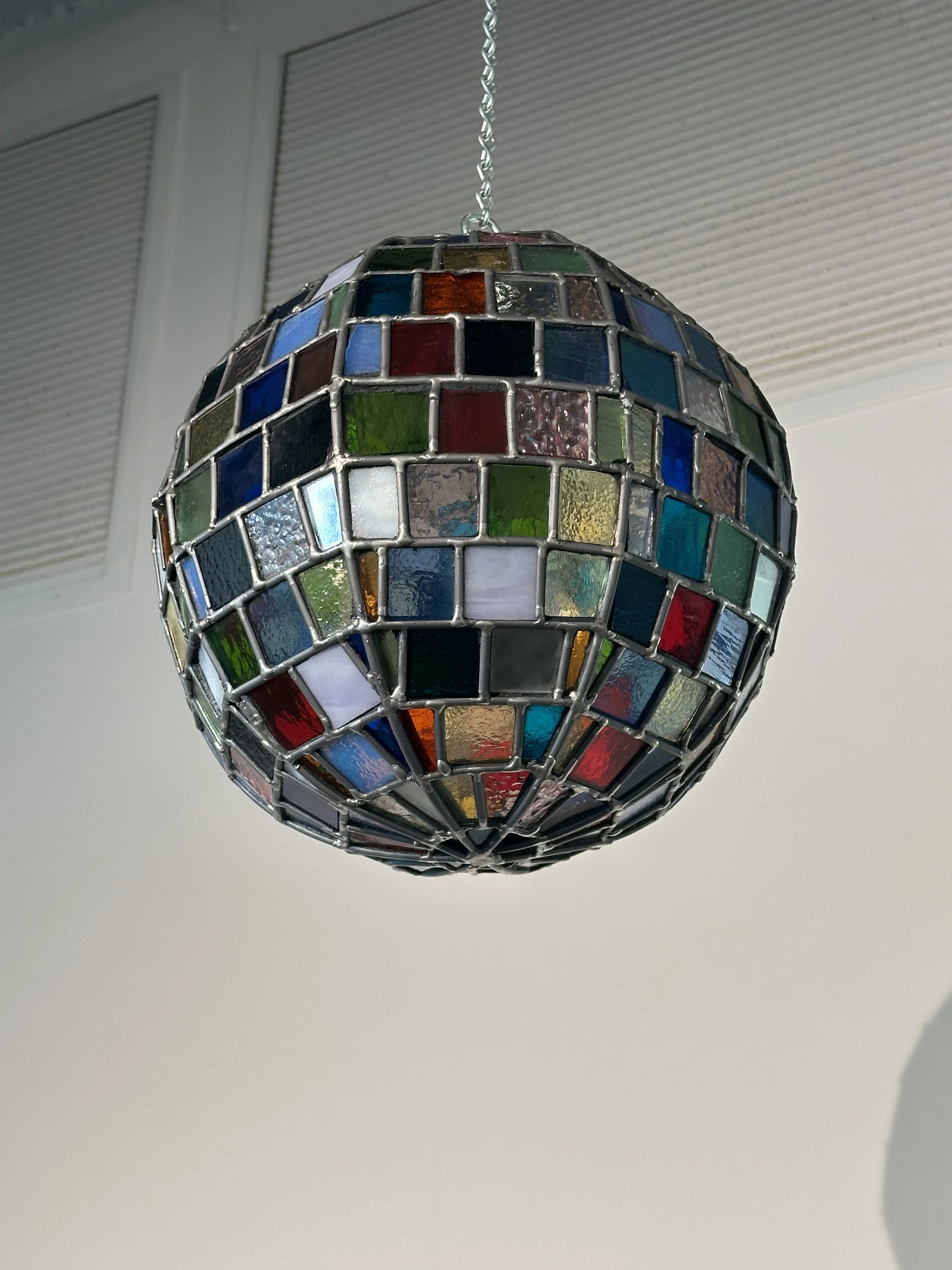 “Church”, leaded stained glass, 2026.