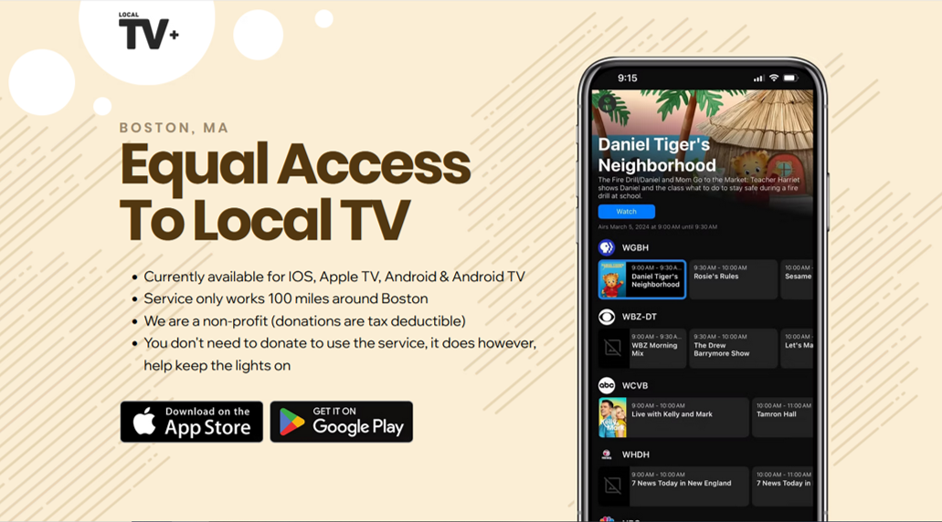   Free The Airwaves: Why Local TV Should Be Streamable For Everyone  - Tim Hanlon 