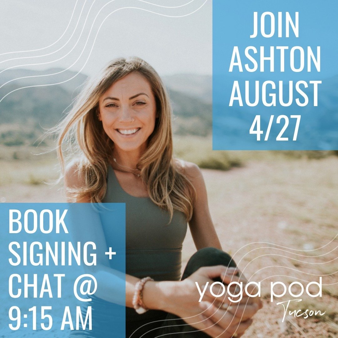 Join Ashton August for a casual book signing and chat in the studio lobby on Saturday, April 27th! 🤓 Not only is Ashton a wonderful teacher at YPT, but she is an author of two books : &quot;A Year of Self Motivation for Woman, Daily Inspiration, Cou