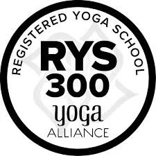 Logo of RYS 300 Yoga Alliance registered yoga school