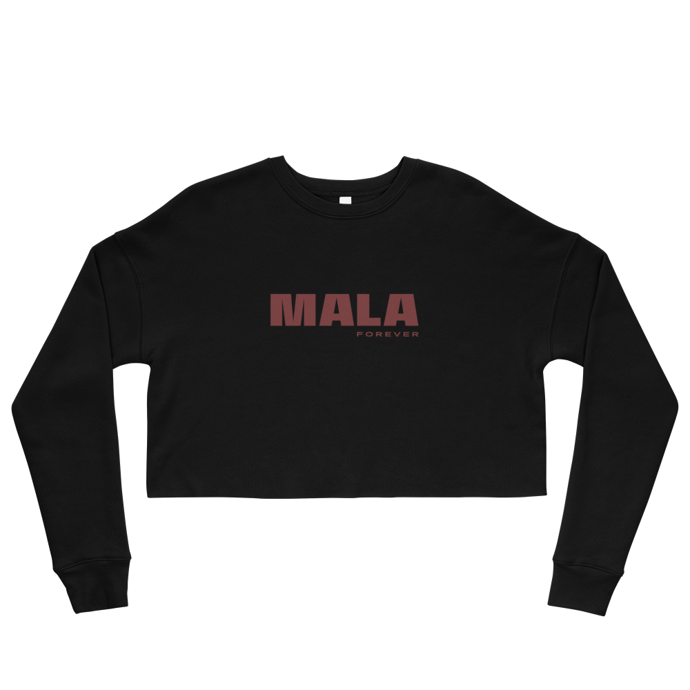 Mala Forever Crop Sweatshirt - Burgundy