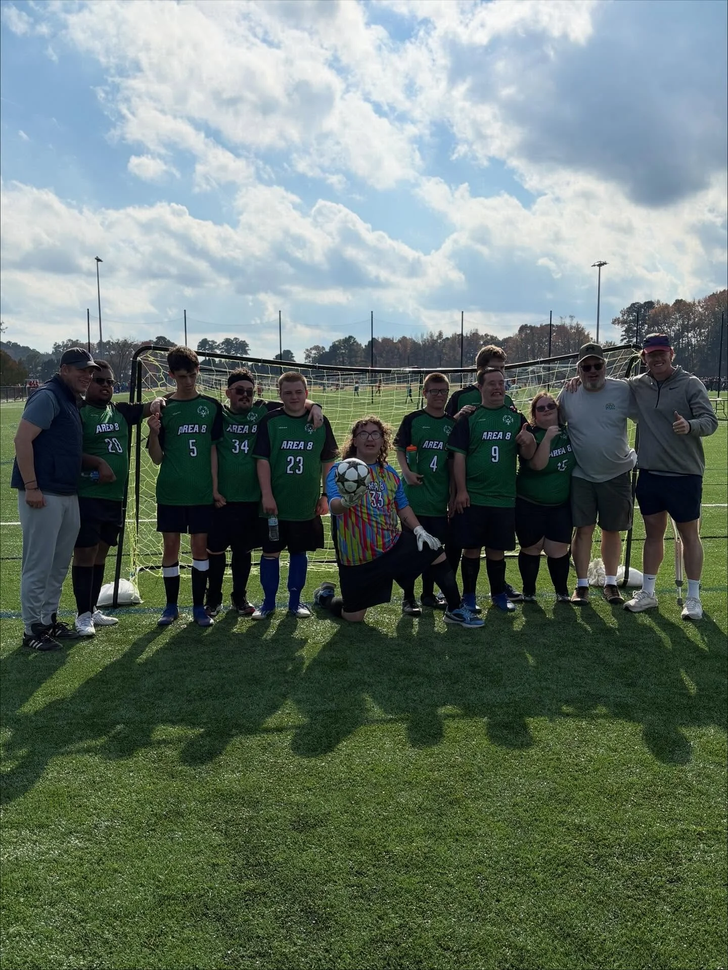 Another beautiful day of @specialolympicsva_roanoke soccer with our MA Community Members in Virginia Beach!