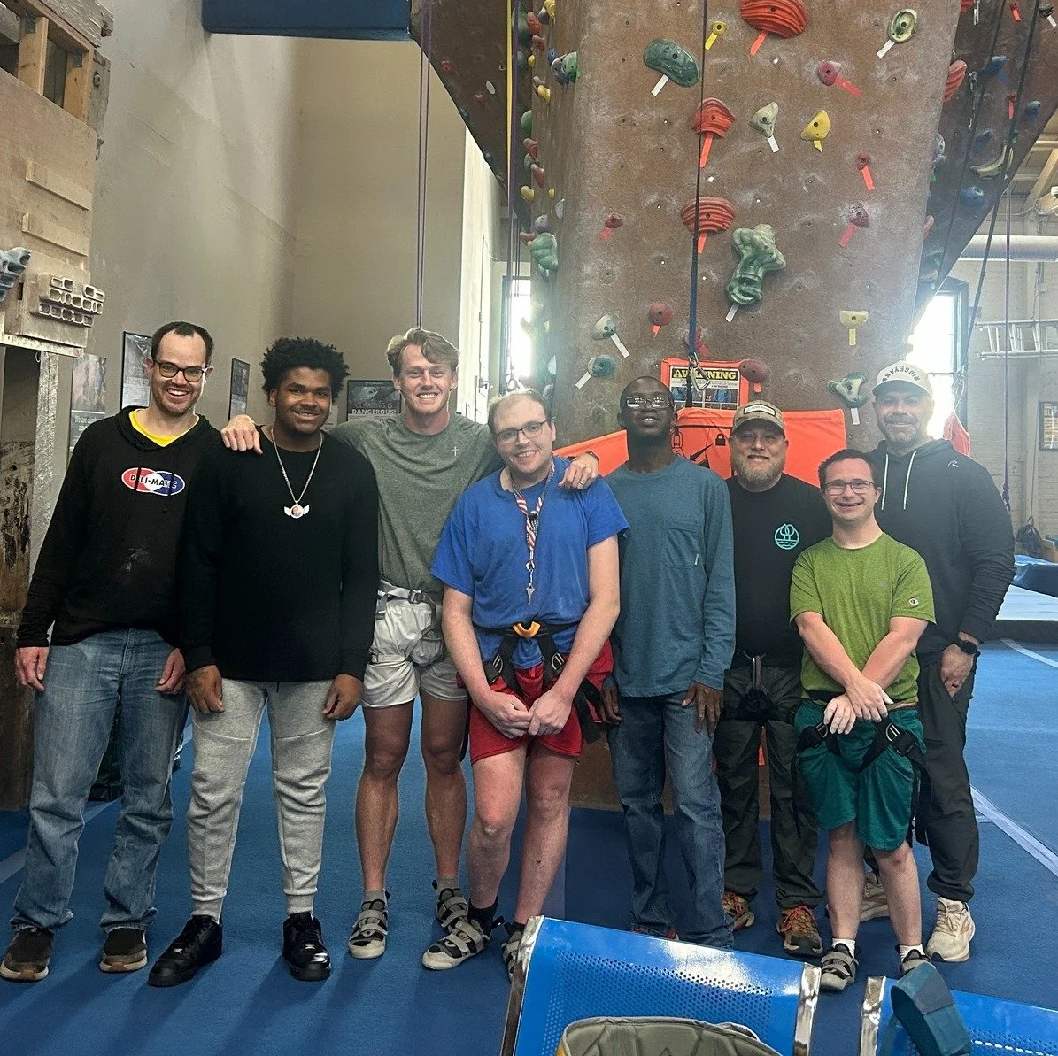 We love our partnership with @beyondboundariesrva! Each year they host a Carvins Cove fishing trip for our entire community, and recently they tested out climbing with a small group. We hope for much more such adventures for many more people in the f