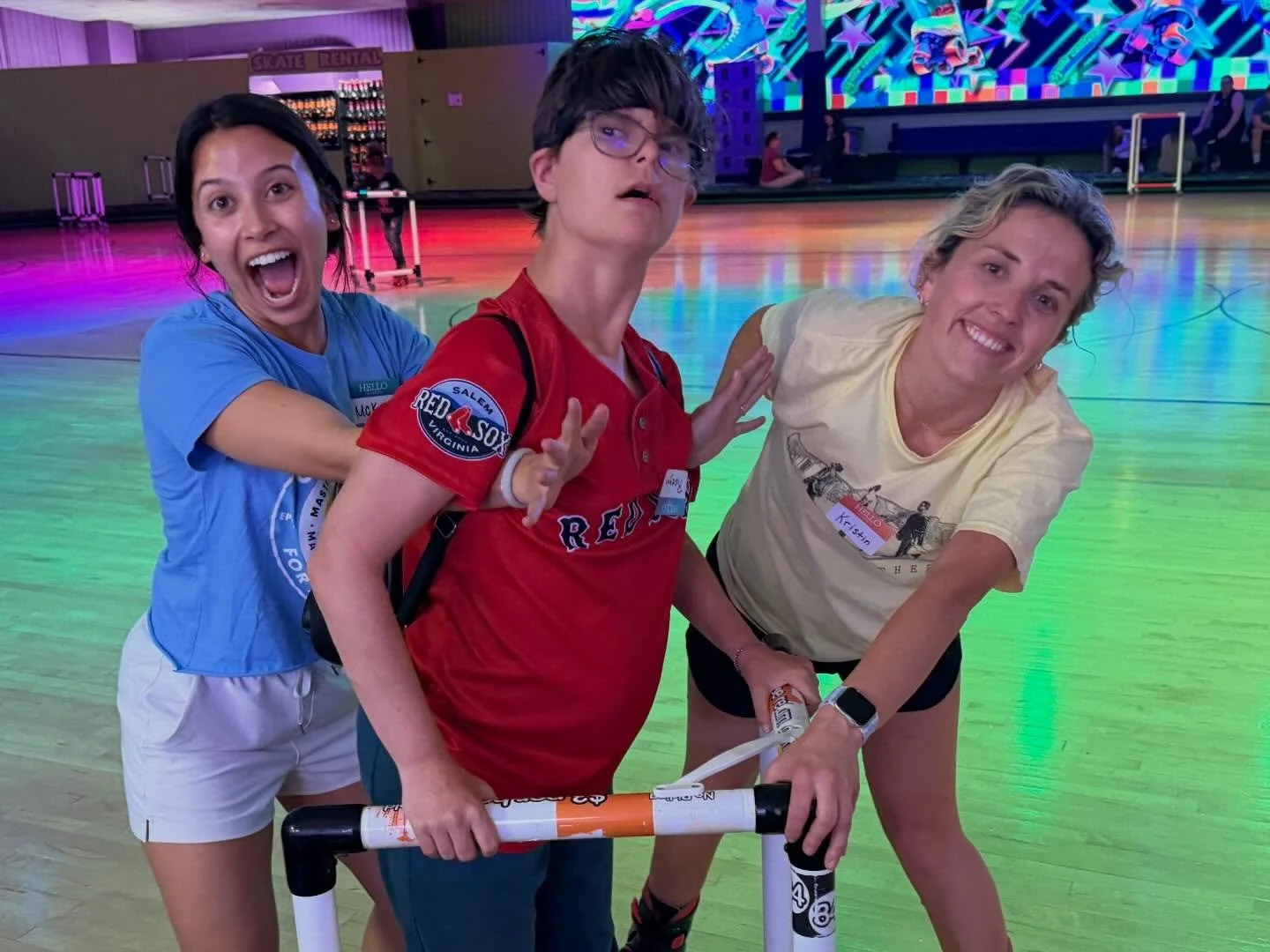 Thank you @skatecenter for a magical night of laser tag, skating, karaoke, games, pizza, and COMMUNITY!!!