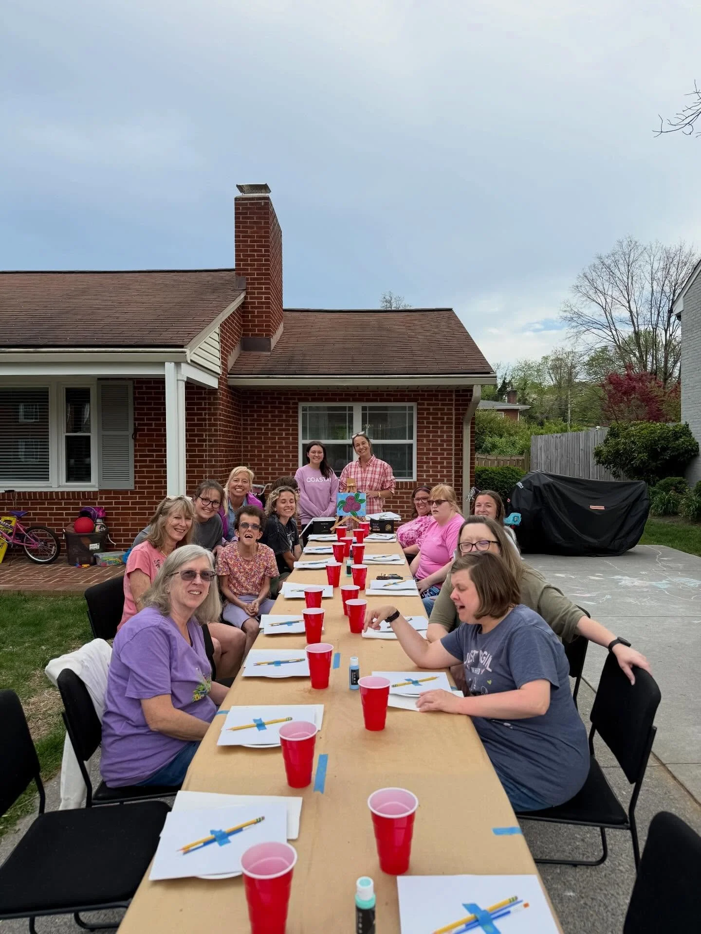 Thank you @jenn_fountain for leading a small group of MA ladies in a fun paint night! 🌺