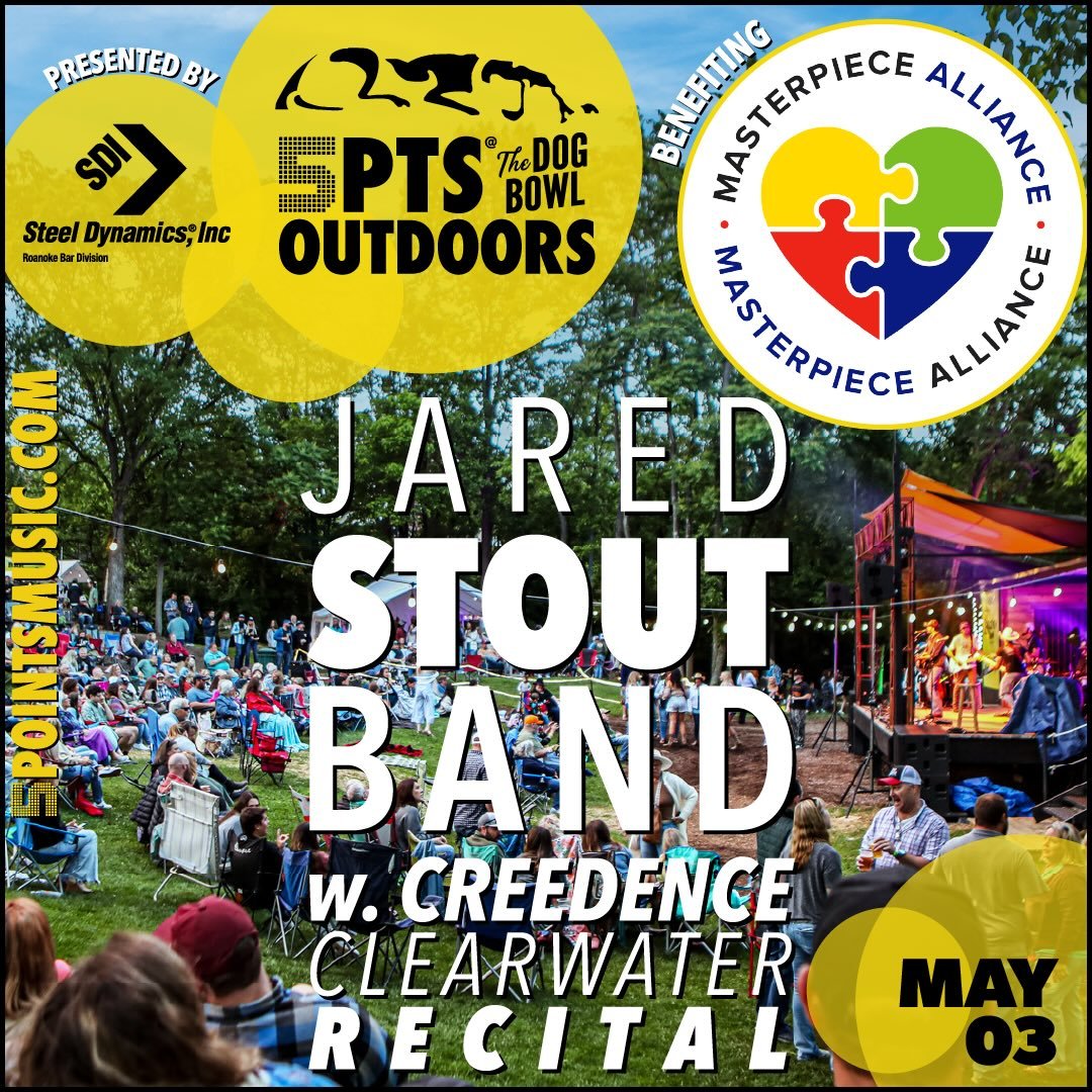 Support MA! Join us and @5pointsmusicsanctuary at the @dogbowlbds on May 3 for @jstout_music !!