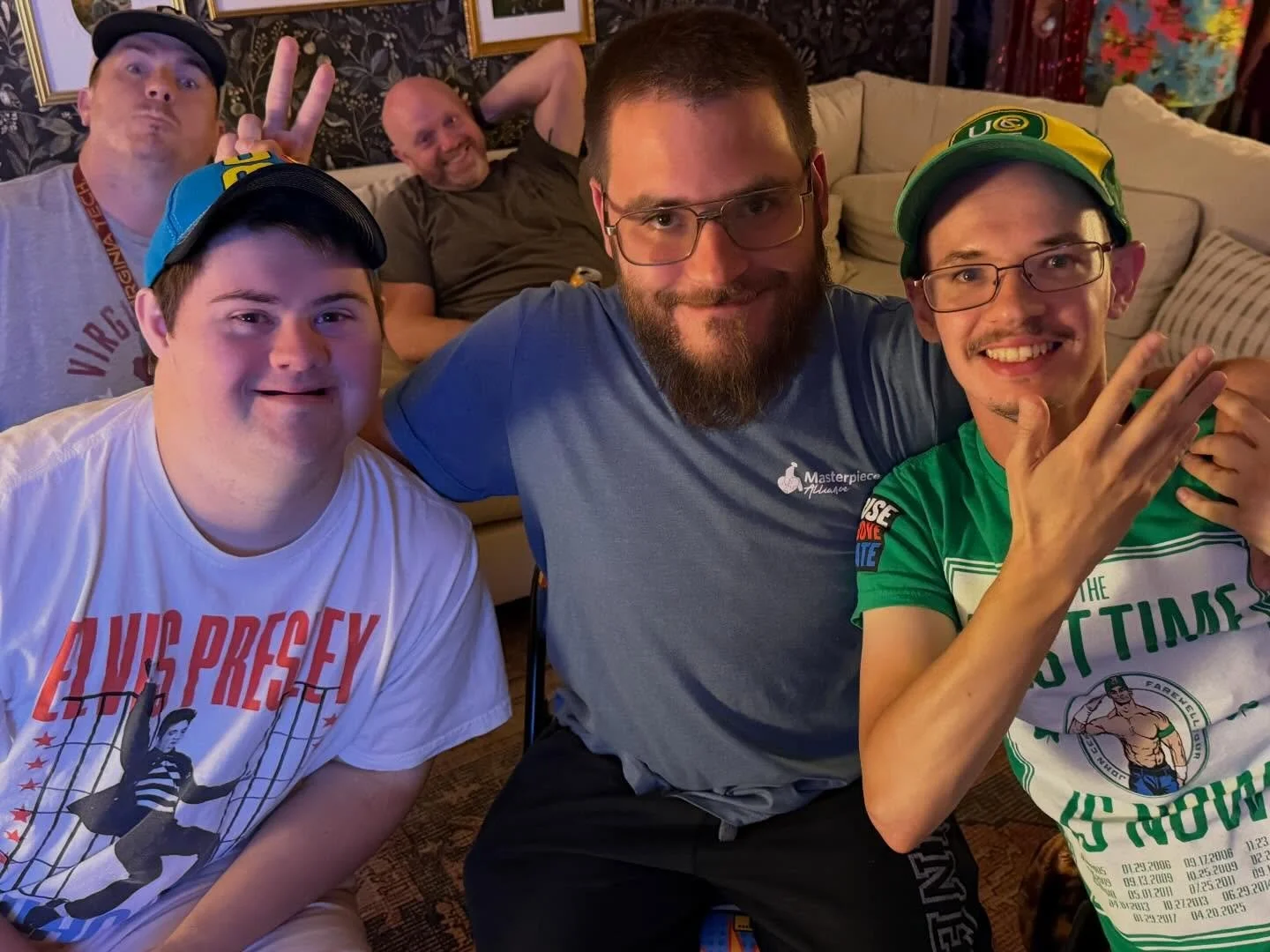 Wrestlemania Watch Party with a small group of MA guys last night GOT SERIOUSLY HYPED!!