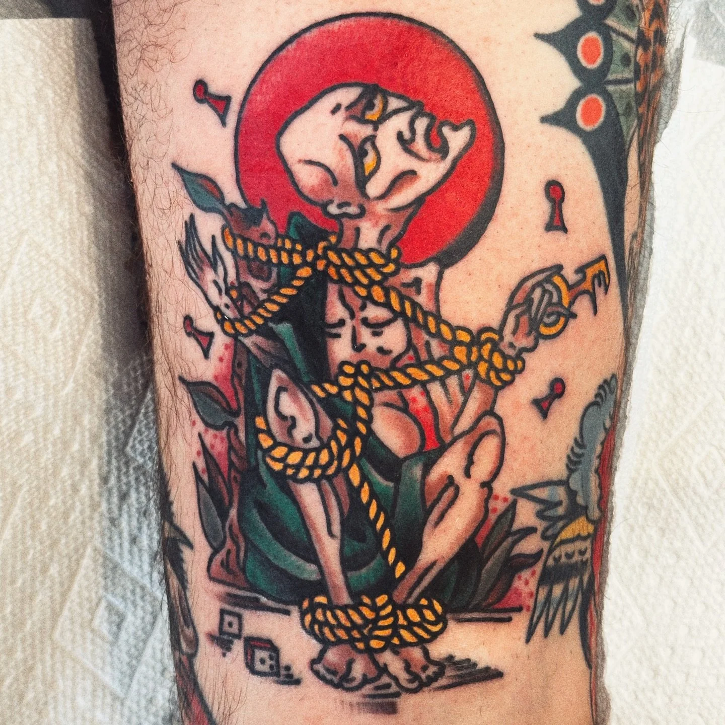 Prisoner of something❓
Made @world.tattoo.studio 🗝️