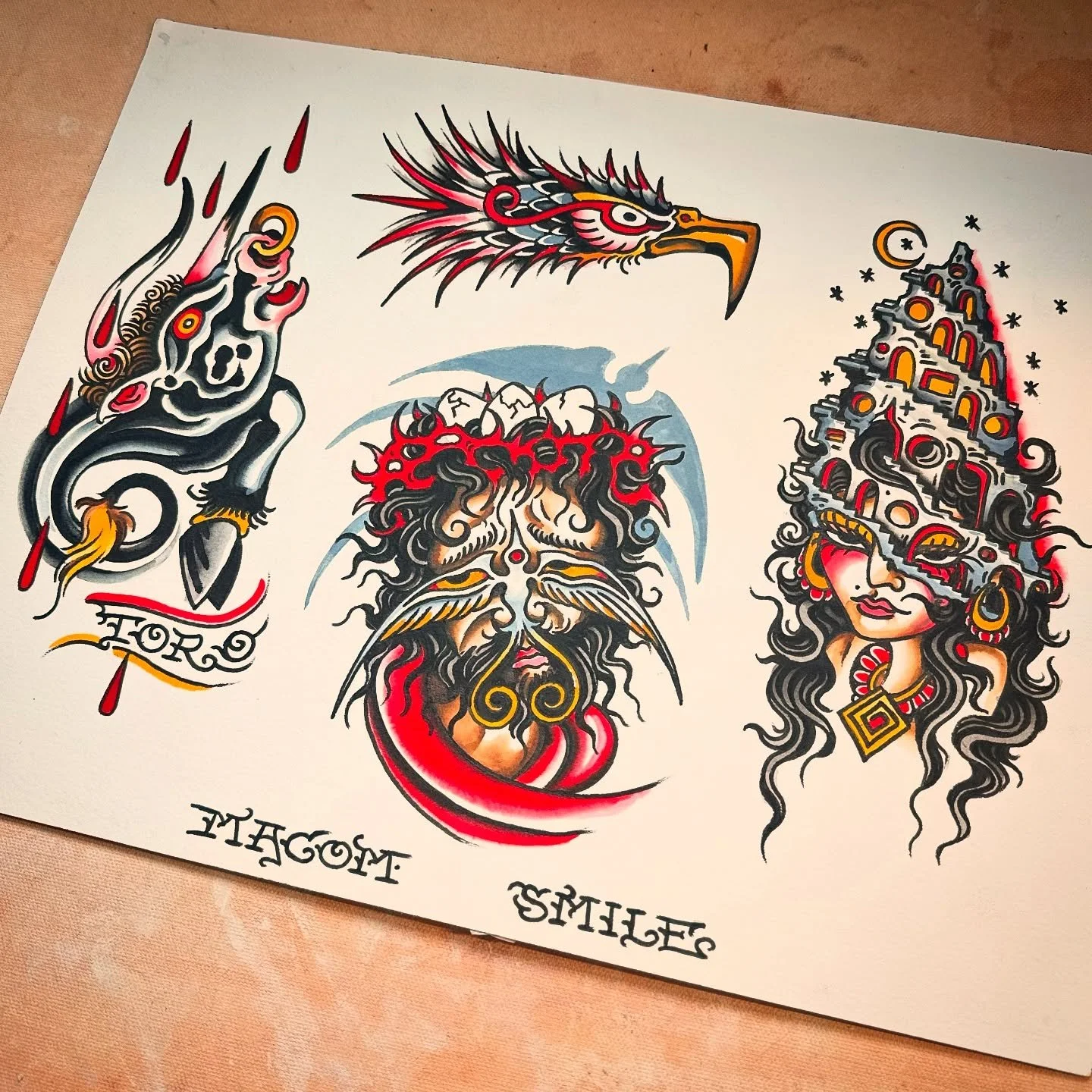 New flash I drew on the train during some recent travel 🚂🚂 All available &mdash; DM to book