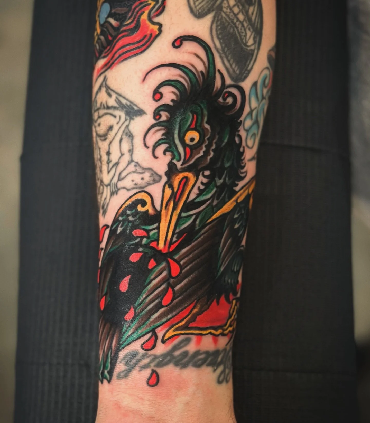 Had to get creative with this cover up! &mdash; Swipe to see the before - Thanks Jeremy! @tattoosmilepdx