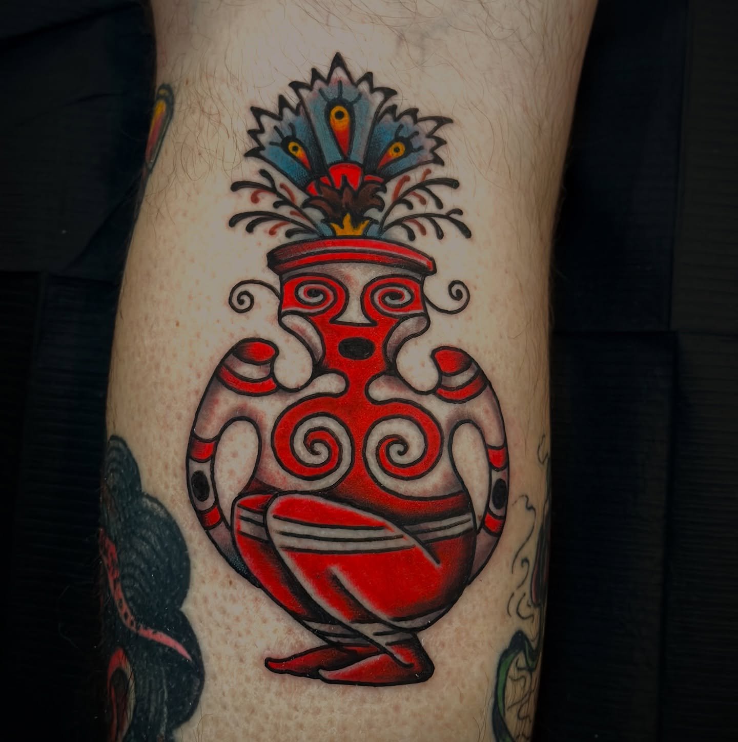 Vase God for Adrien &mdash; 🌀🌀🌀 @tattoosmilepdx  I&rsquo;d love to do more tats like this ❤️