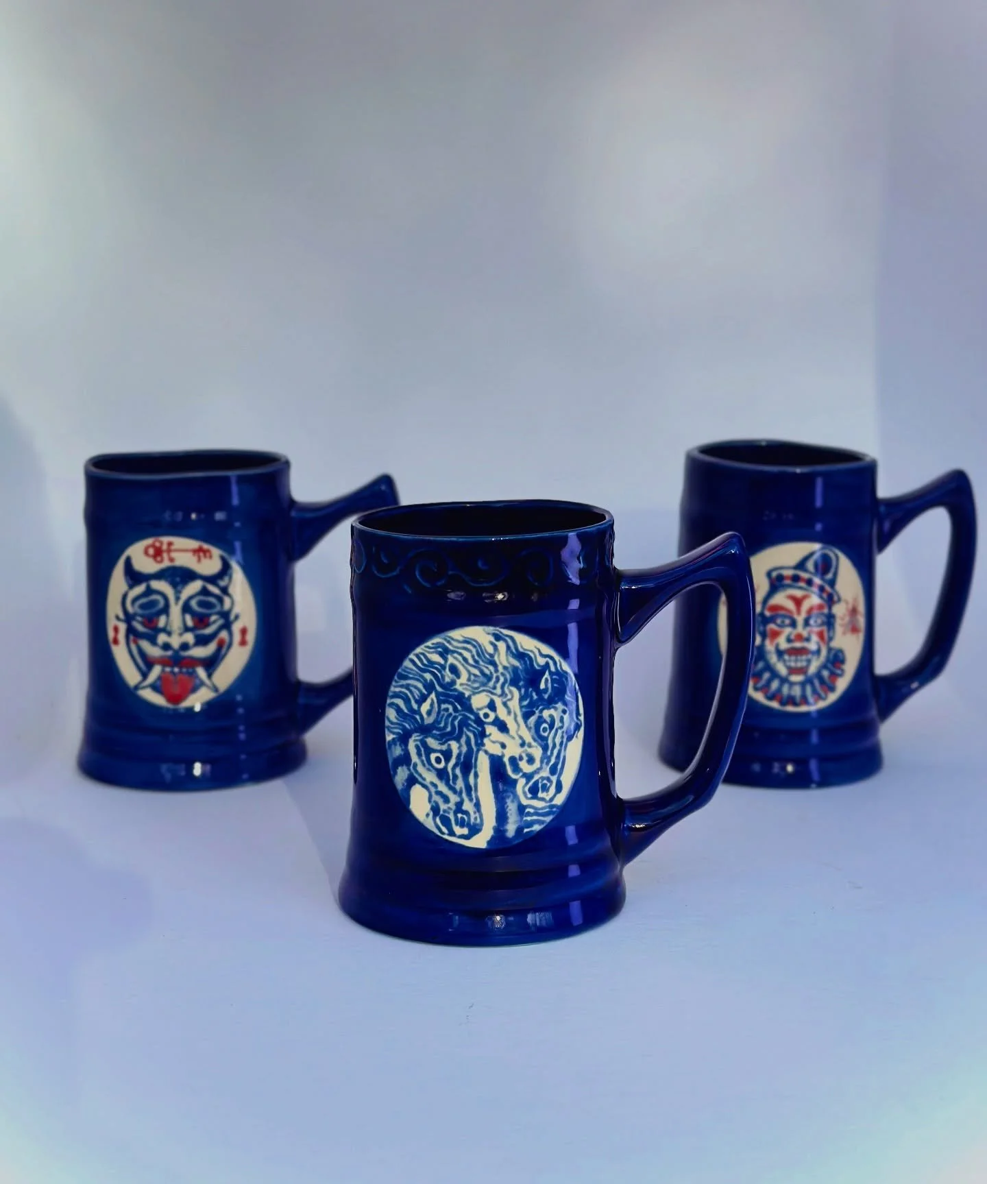 Some recent steins&mdash; all sold. Thanks for looking! 🍻🍻🍻