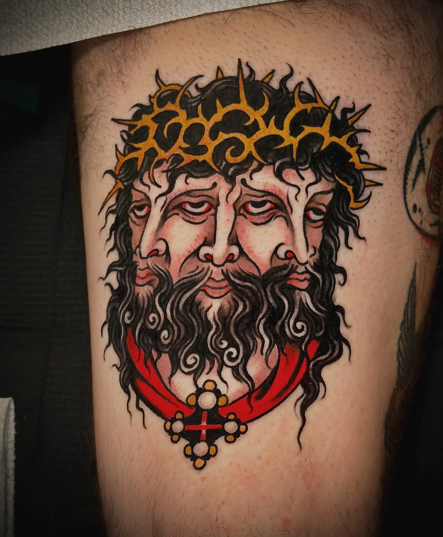 The Holy Trinity for my friend @andrewchumbley &mdash; Booking for February Portland. @tattoosmilepdx