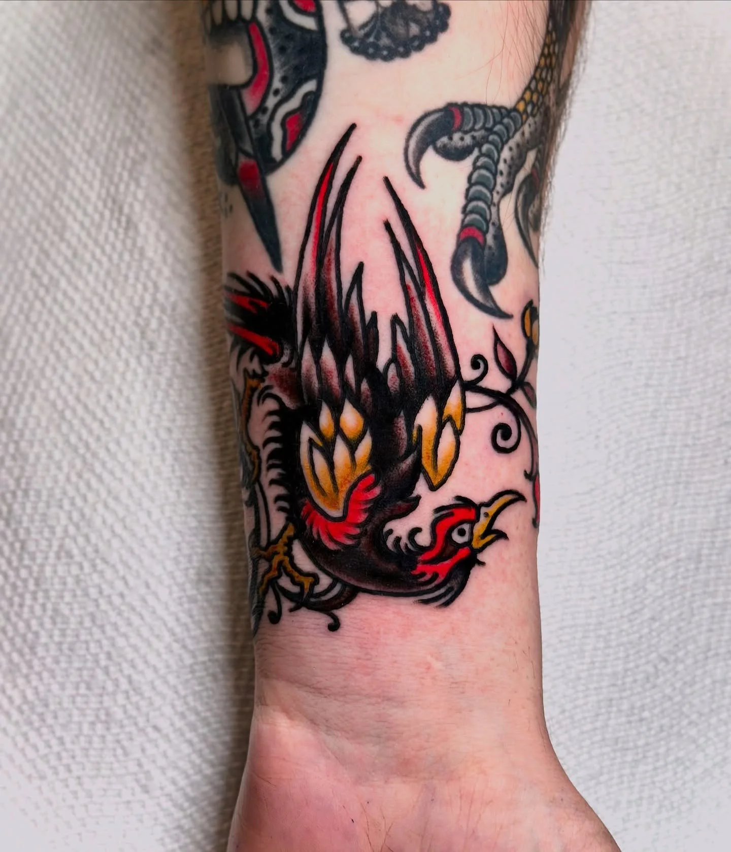 Pretty Bird from my flash. I have tons to choose from. Find me in Portland, Or 
@tattoosmilepdx