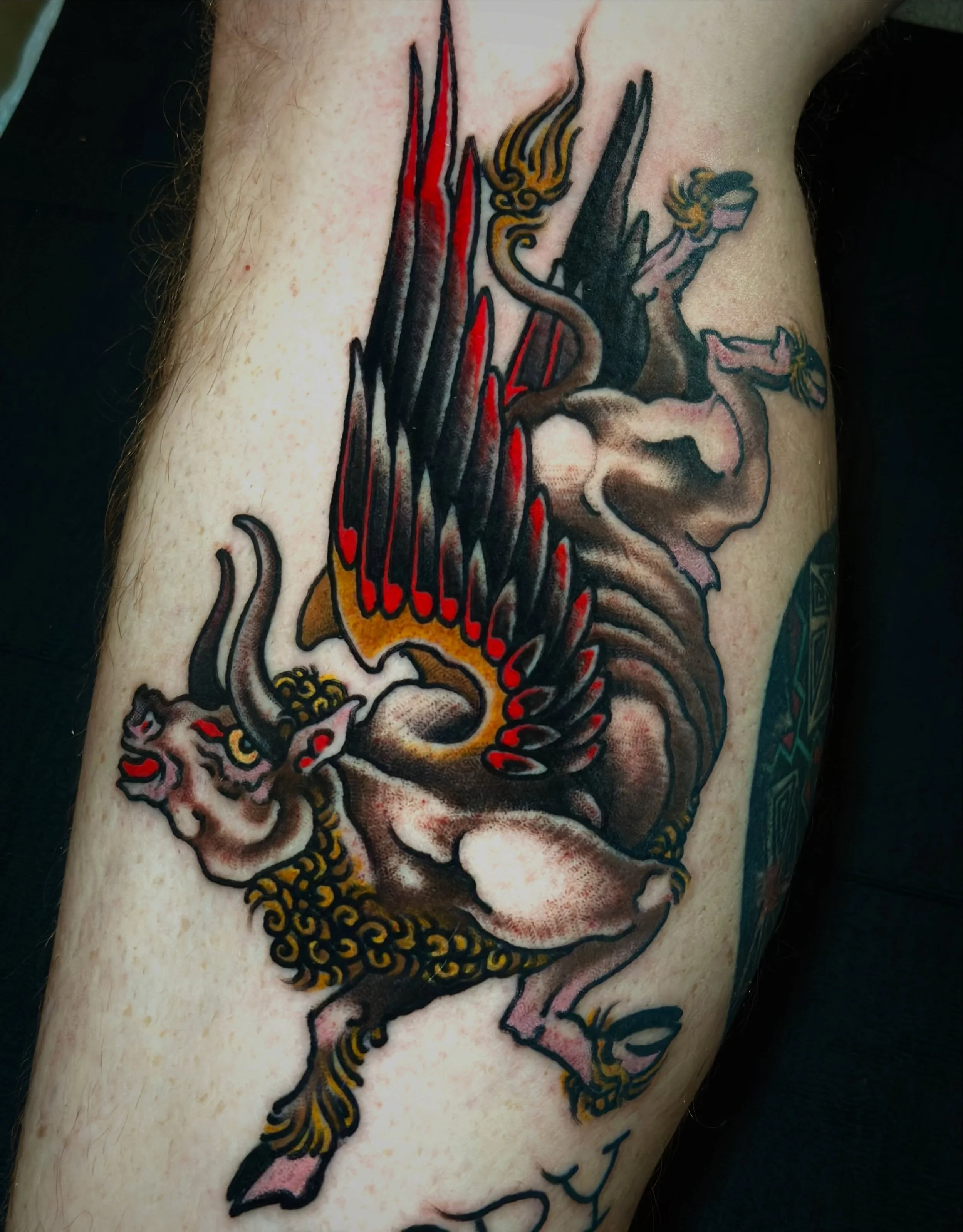 A bull from my line book to commemorate his son - thanks Jake! 
@tattoosmilepdx