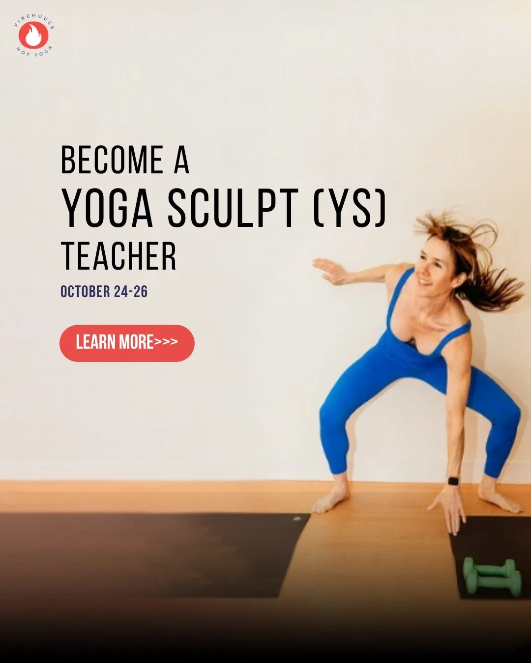 Ever felt the beat drop in Sculpt and thought&hellip; I could totally teach this? 👀

That thought? Here&rsquo;s your sign. 👋🏼

This October, Meredith is leading Yoga Sculpt Teacher Training and giving you everything you need to crush it at the fro