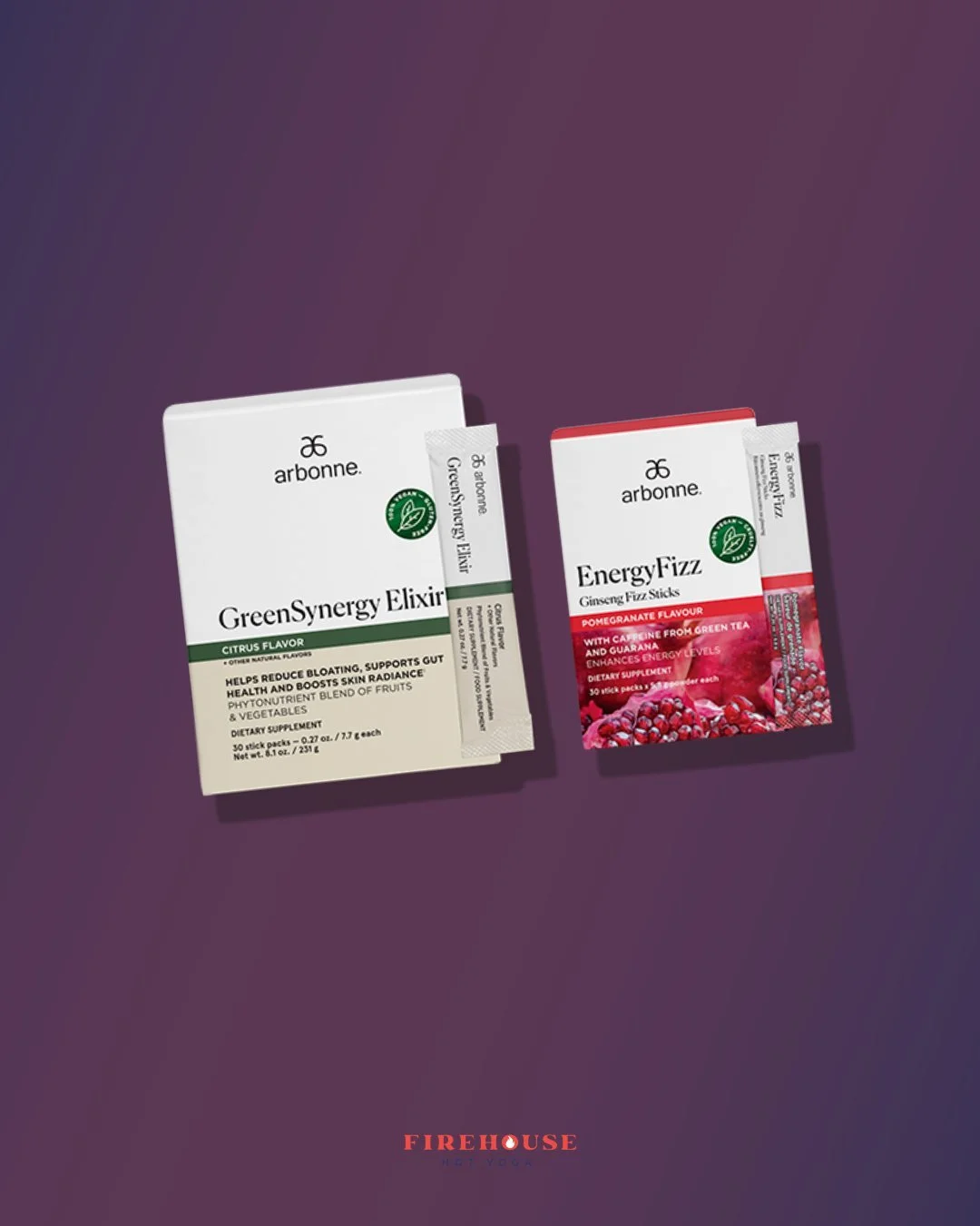 Glow starts on the inside &mdash; and this duo has you covered.

Arbonne's Daily Gut &amp; Energy Bundle brings together two favorites that work beautifully on their own, and even better together.

GreenSynergy Elixir&reg;
&bull; Supports a healthy g