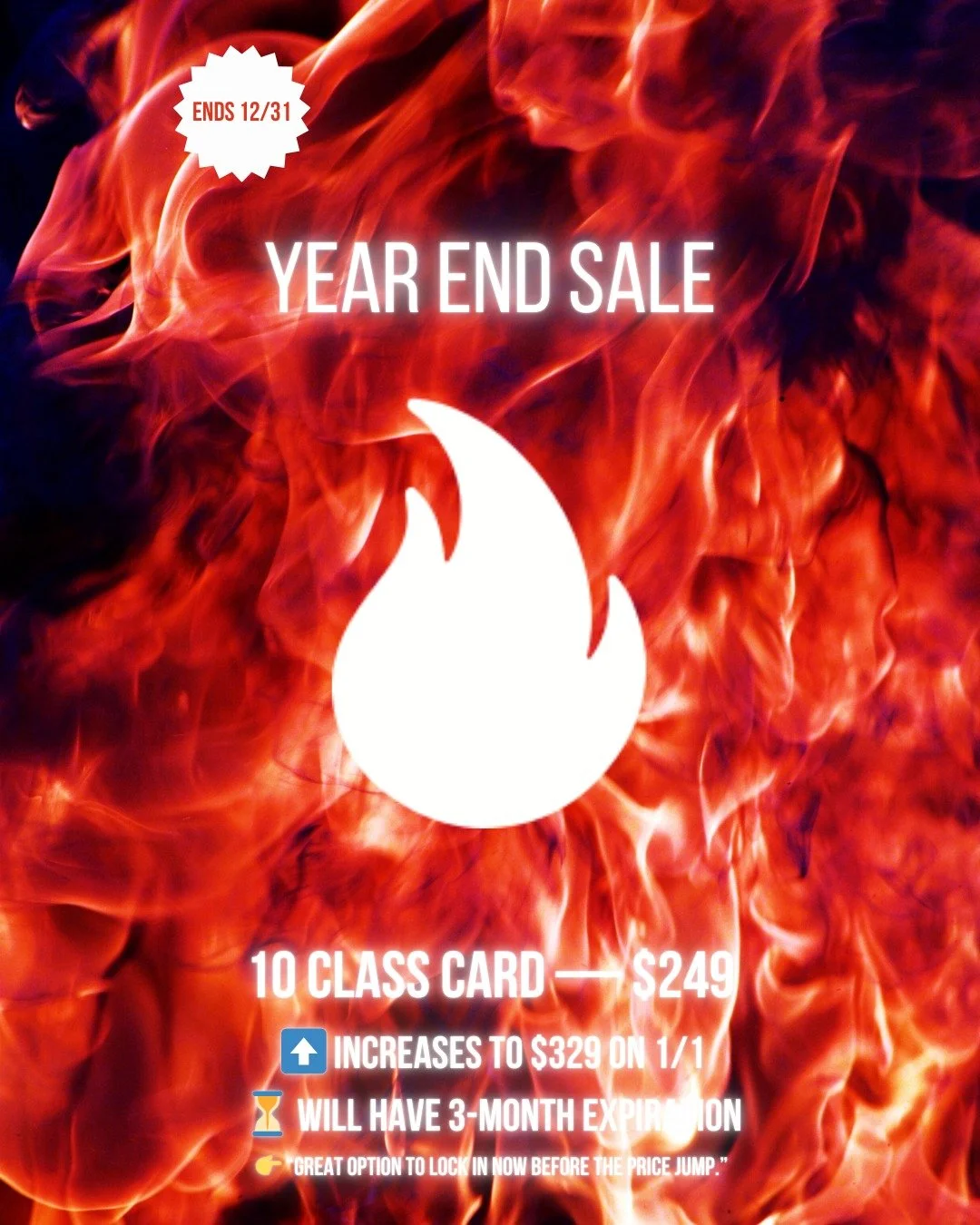 Our Year End Sale is here 🔥
The best values of the year&mdash;before changes roll out on 1/1.

✨ Stock up
✨ Save big
✨ Gift yourself (or someone you love)

Ends 12/31.
Once it&rsquo;s gone, it&rsquo;s gone.