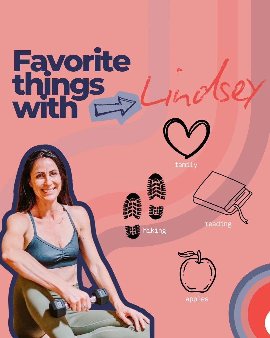 Our final team fav things post this month is with FHYS and IHP teacher, Lindsey!

Her favorites:
&bull; Family + her pups
&bull; Hiking and chasing adventures
&bull; Cozying up with a book in the backyard
&bull; Apples&mdash;anytime, always

When she