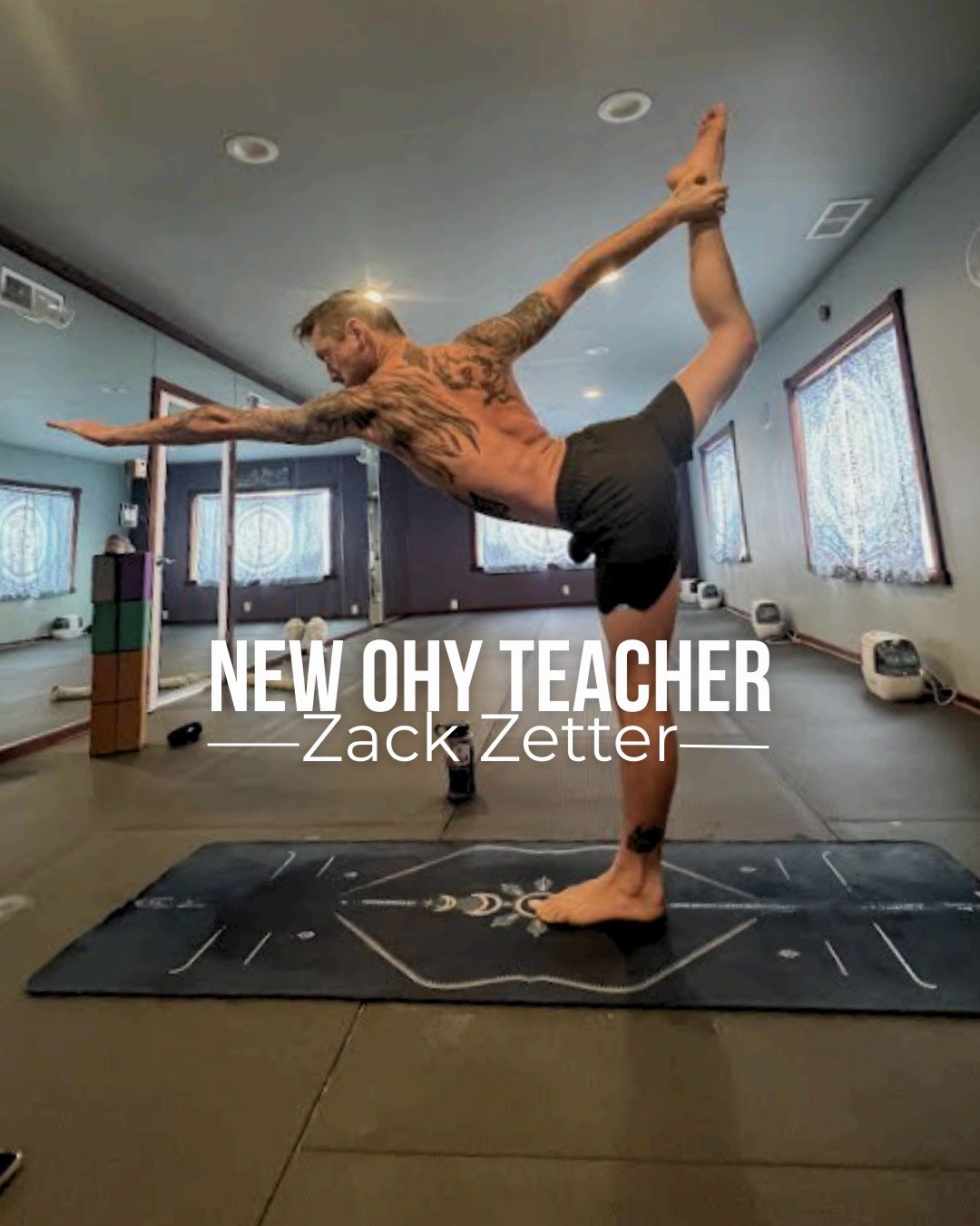 Meet Zack Zetter, our newest OHY teacher, starting February 11.

Zack brings years of experience and a deep love for Bikram, and Hatha + Ashtanga styles. He&rsquo;s practiced Bikram for 12 years and completed his 26&amp;2 training through Esak Garcia