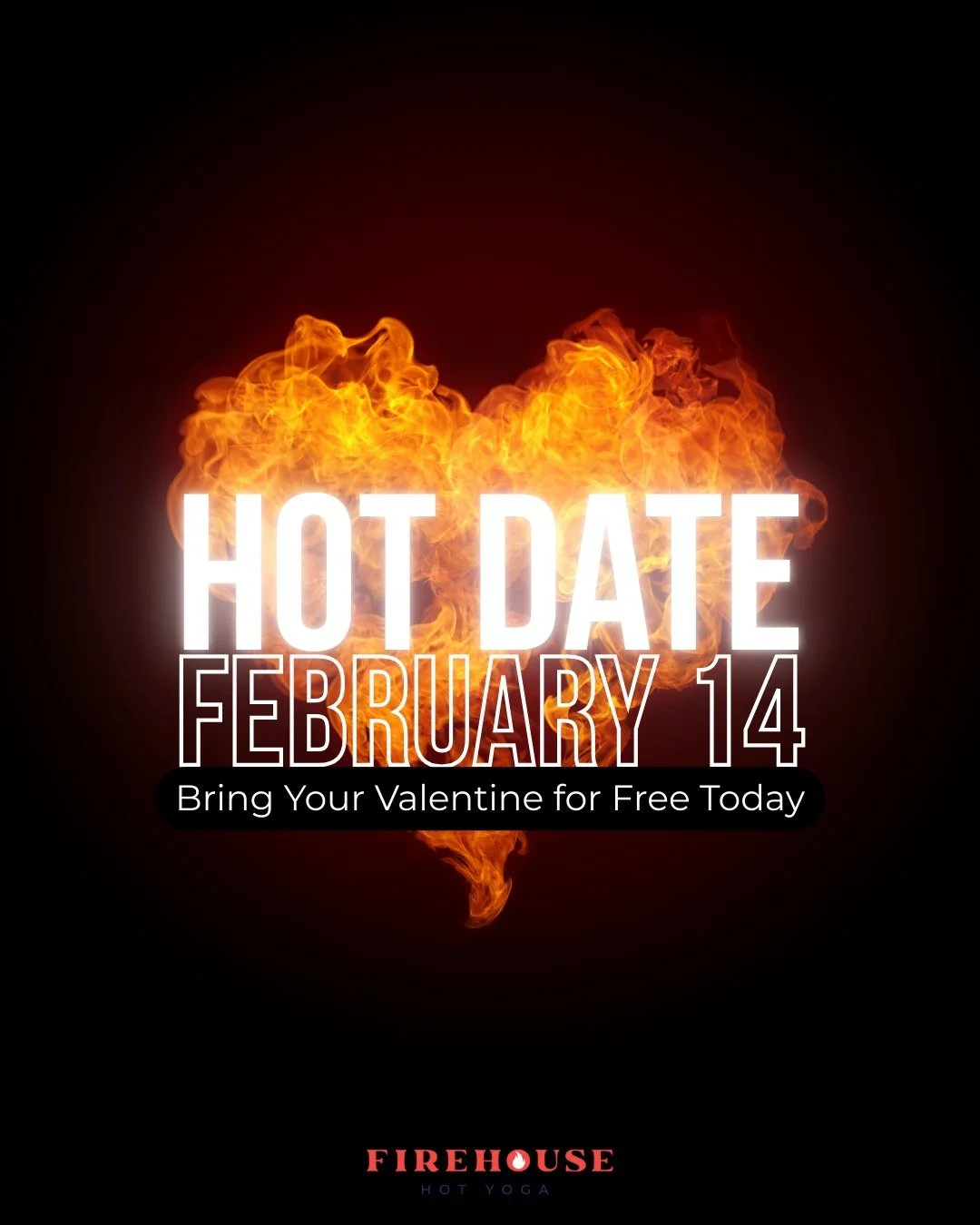 Roses are red, your mats are hot,
Hot Date at Firehouse is giving a lot. 🔥❤️&zwj;🔥

Hot Date at Firehouse is today &mdash; bring a friend, a partner, or yourself for free. Loving yourself counts just as much as couple vibes. 😘