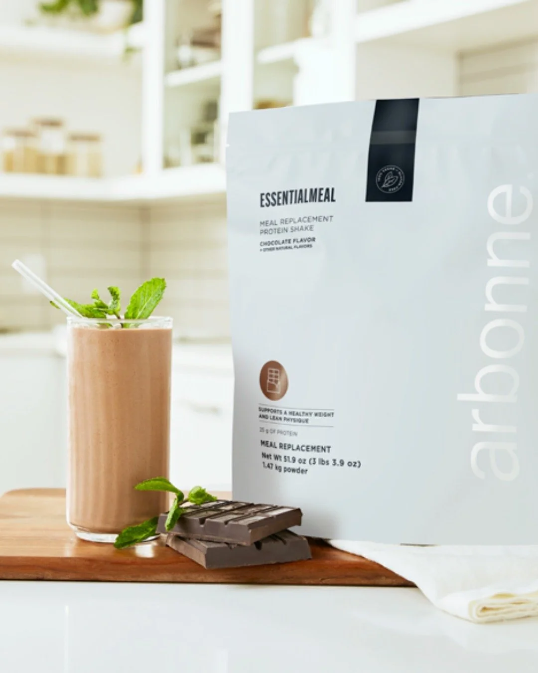 Life is busy and we know you're trying to eat better, especially increasing that protein intake!
Sometimes you need something easy.

Our EssentialMeal Meal Replacement Shake brings 25g of vegan protein, all 9 essential amino acids, healthy fats from 