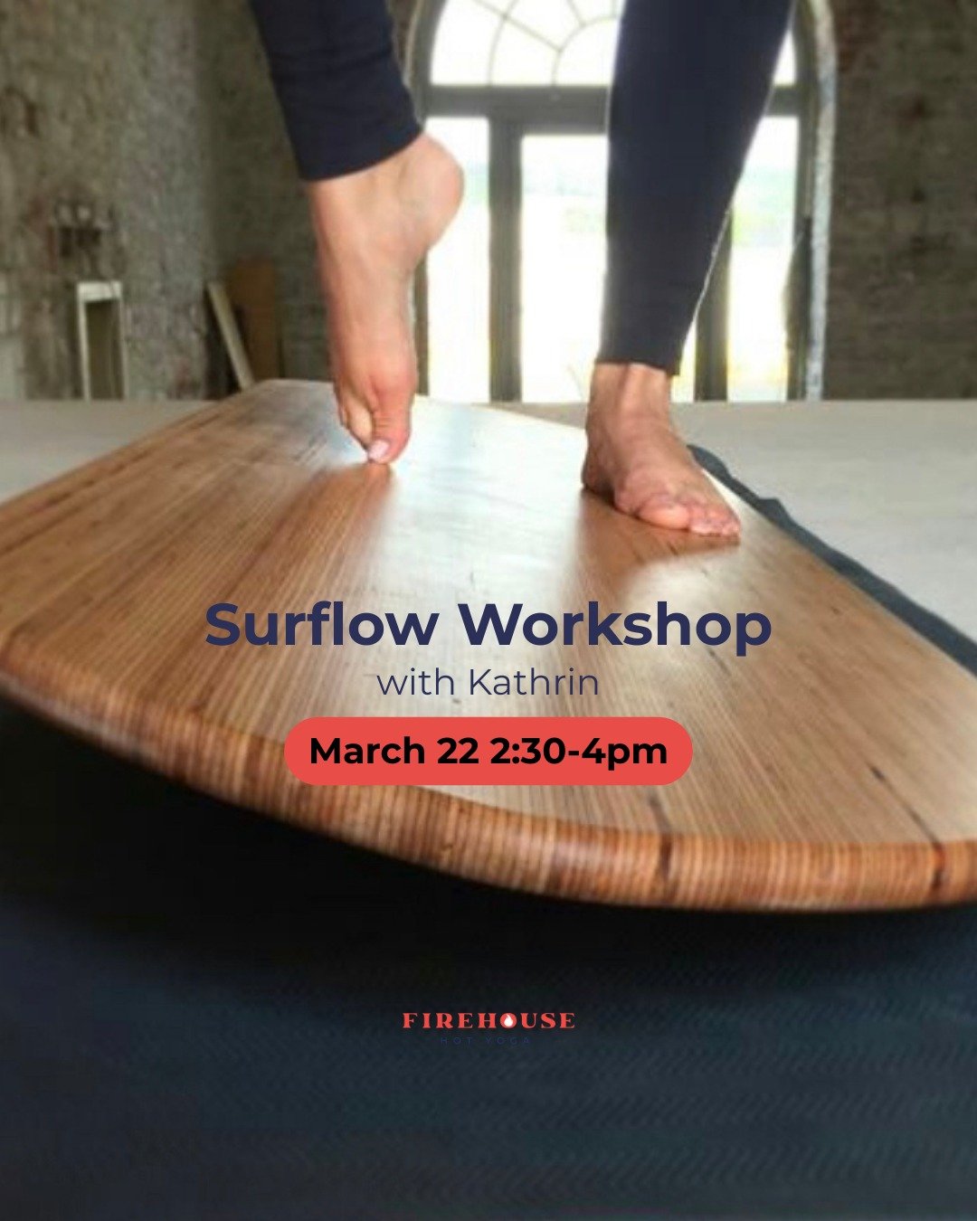 Balance...but we're making it fun 🏄🏻&zwj;♀️

SurFlow is coming to Firehouse and this is no regular yoga practice! You'll be using a yoga board, adding just enough instability to wake everything in your body up!

Your balance will sharpen, your focu