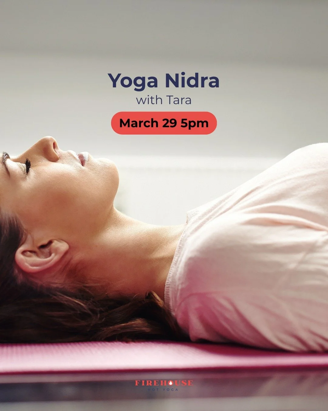 Slow down with us for an evening.

Yoga Nidra &mdash; often called yogic sleep &mdash; is a guided meditation designed to bring the body and mind into deep, complete relaxation. You&rsquo;ll lie comfortably on your mat while gentle breathwork and vis