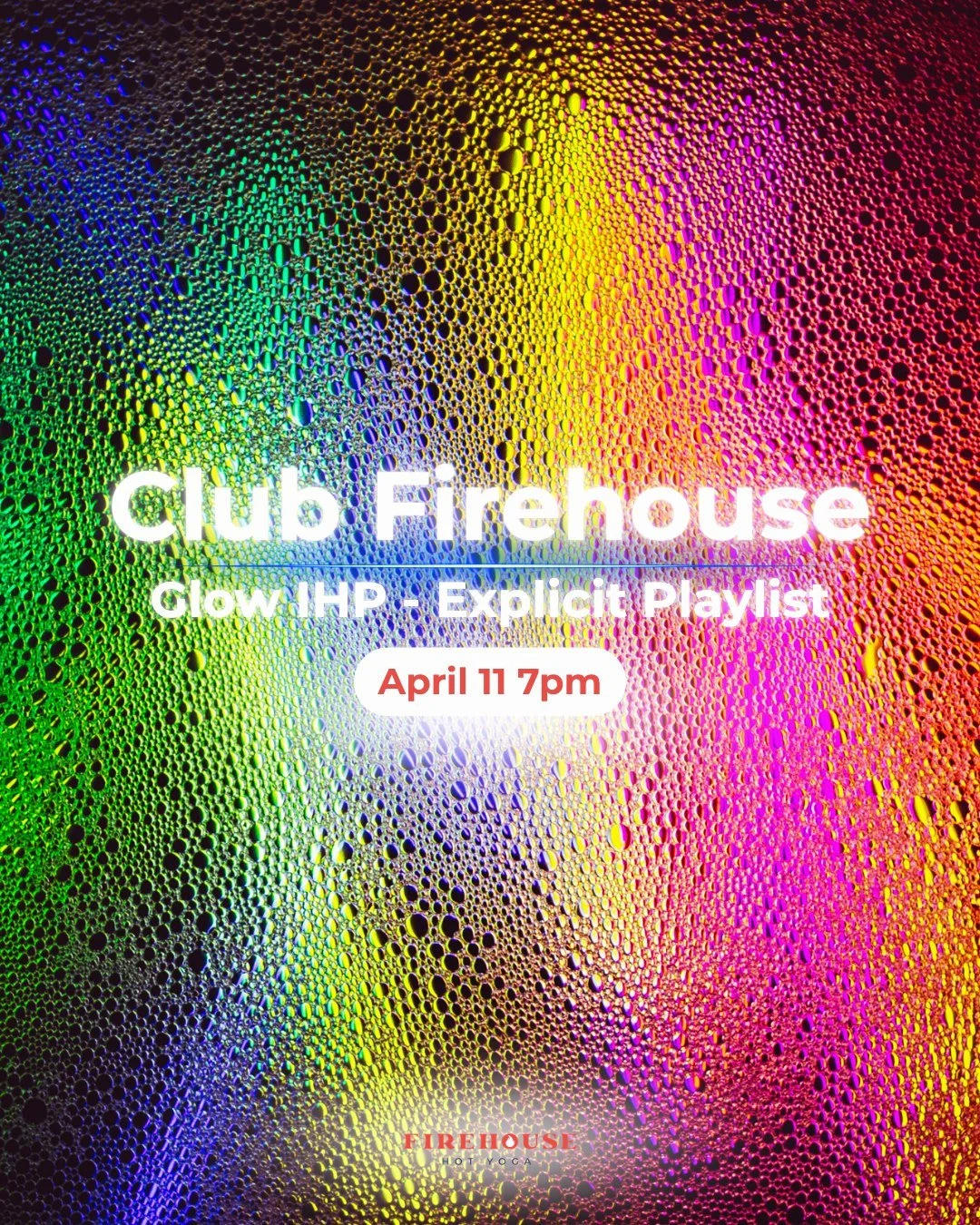 Glowing lights. Music upppp. Get ready to sweat with Club Firehouse 🔥

For one class only, we&rsquo;re turning the studio into your favorite sweat session + night out. Think glow lighting, explicit playlists, and energy that hits the second you walk