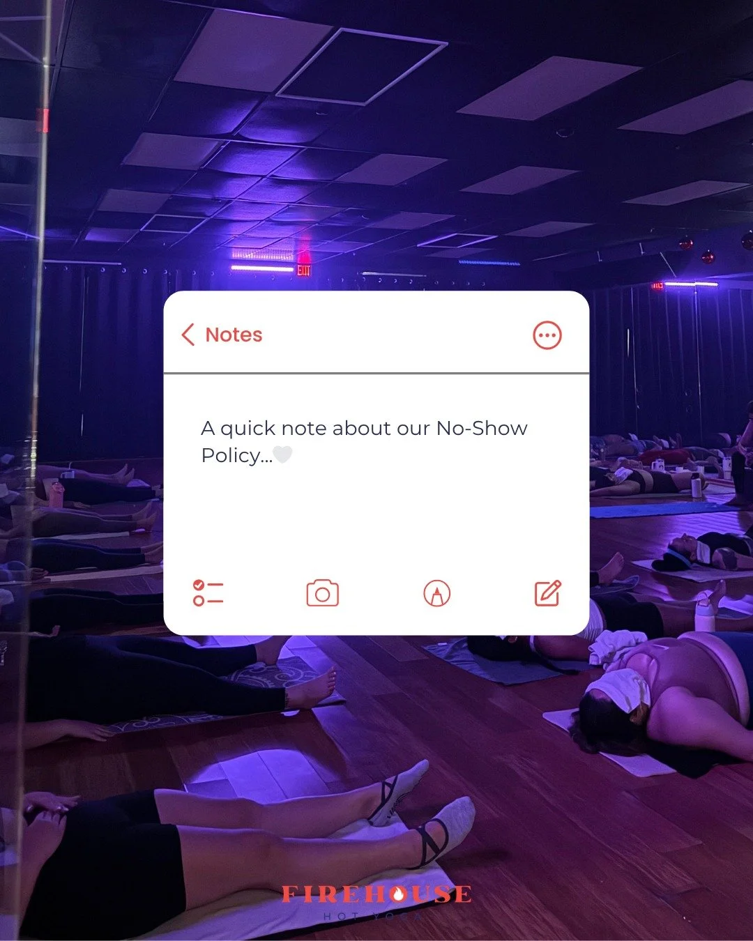 A quick note about our No-Show Policy...🤍