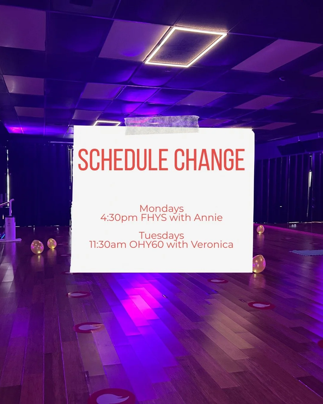 Schedule update for May ⬇️

Monday &mdash; 4:30PM FHYS with Annie
Tuesday &mdash; 11:30AM OHY60 with Veronica