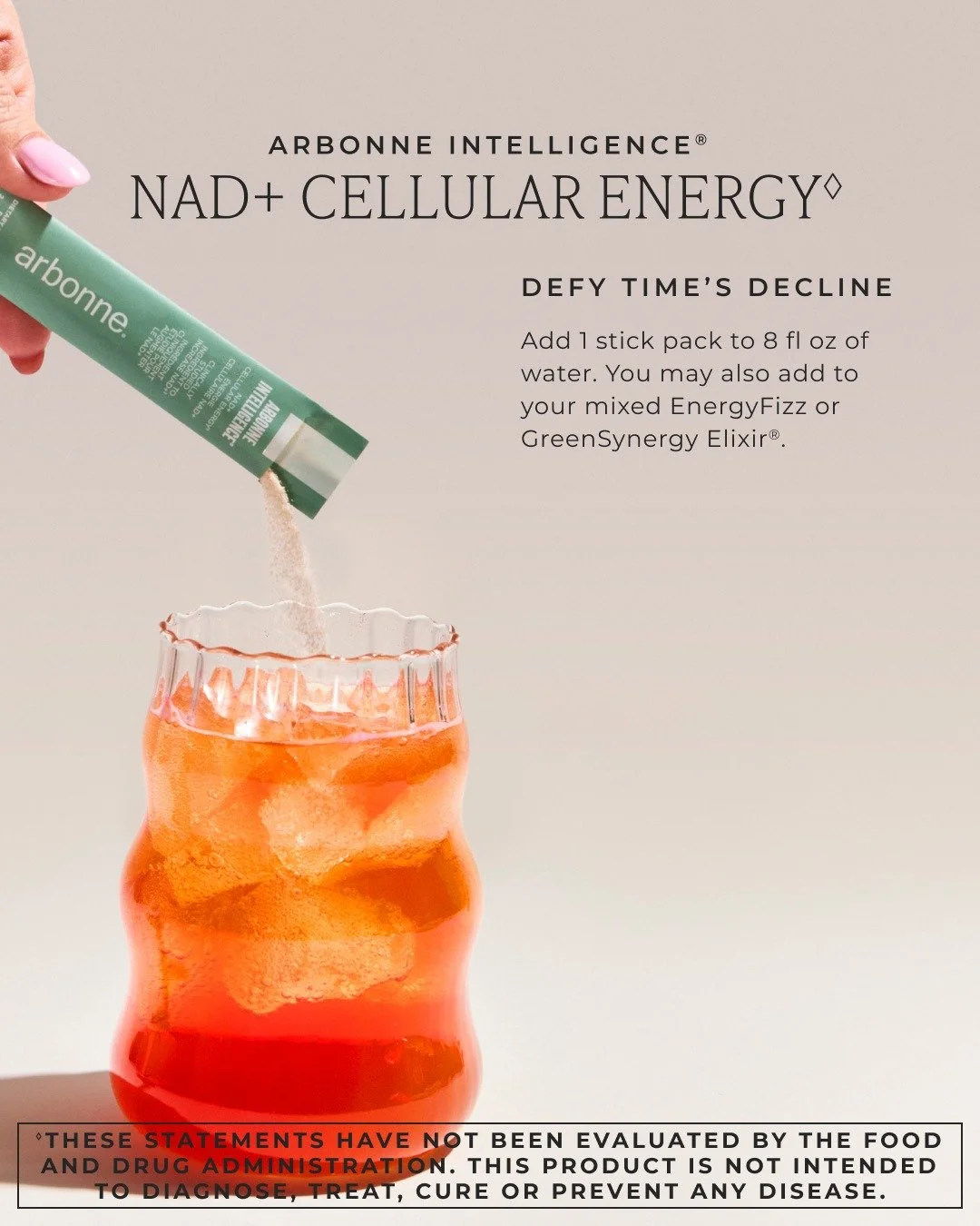 Meet your cells&rsquo; new support system 🔋✨

Arbonne Intelligence&reg; NAD+ Cellular Energy is designed to help fuel what your body naturally starts to lose over time &mdash; energy production at the cellular level.

Here&rsquo;s what it supports:
