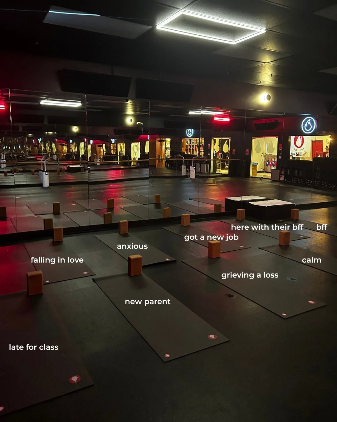 one room, many stories 🫶🏽

Whatever the reason you find yourself on your mat, we got you.