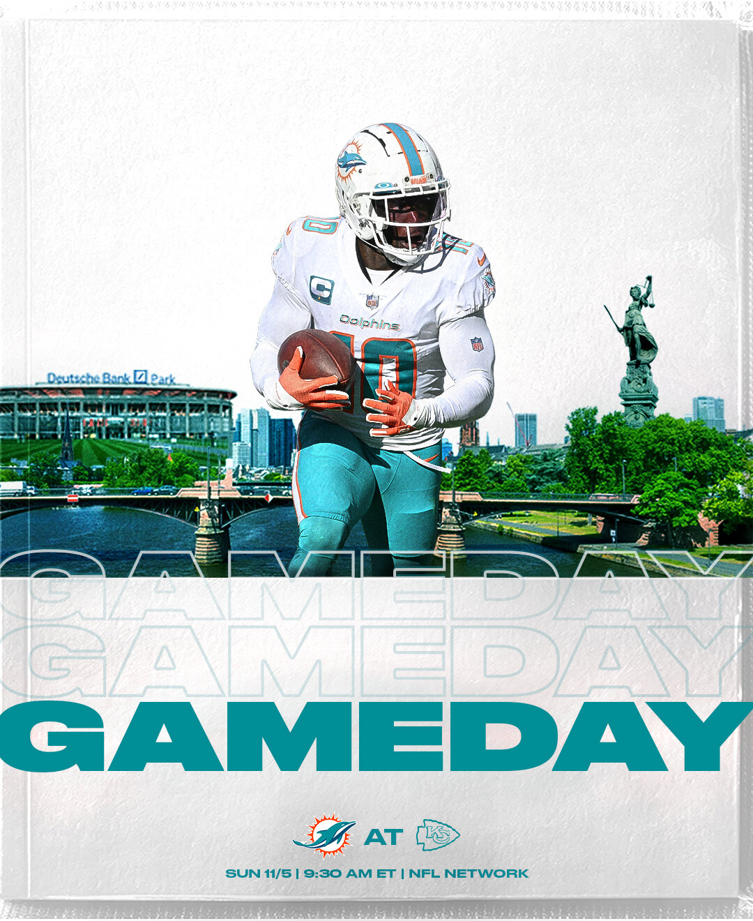 Spieltag! (Translation: Gameday!) 🇩🇪

Hope y'all got your coffee ready ☕

#MIAvsKC | #FinsUp