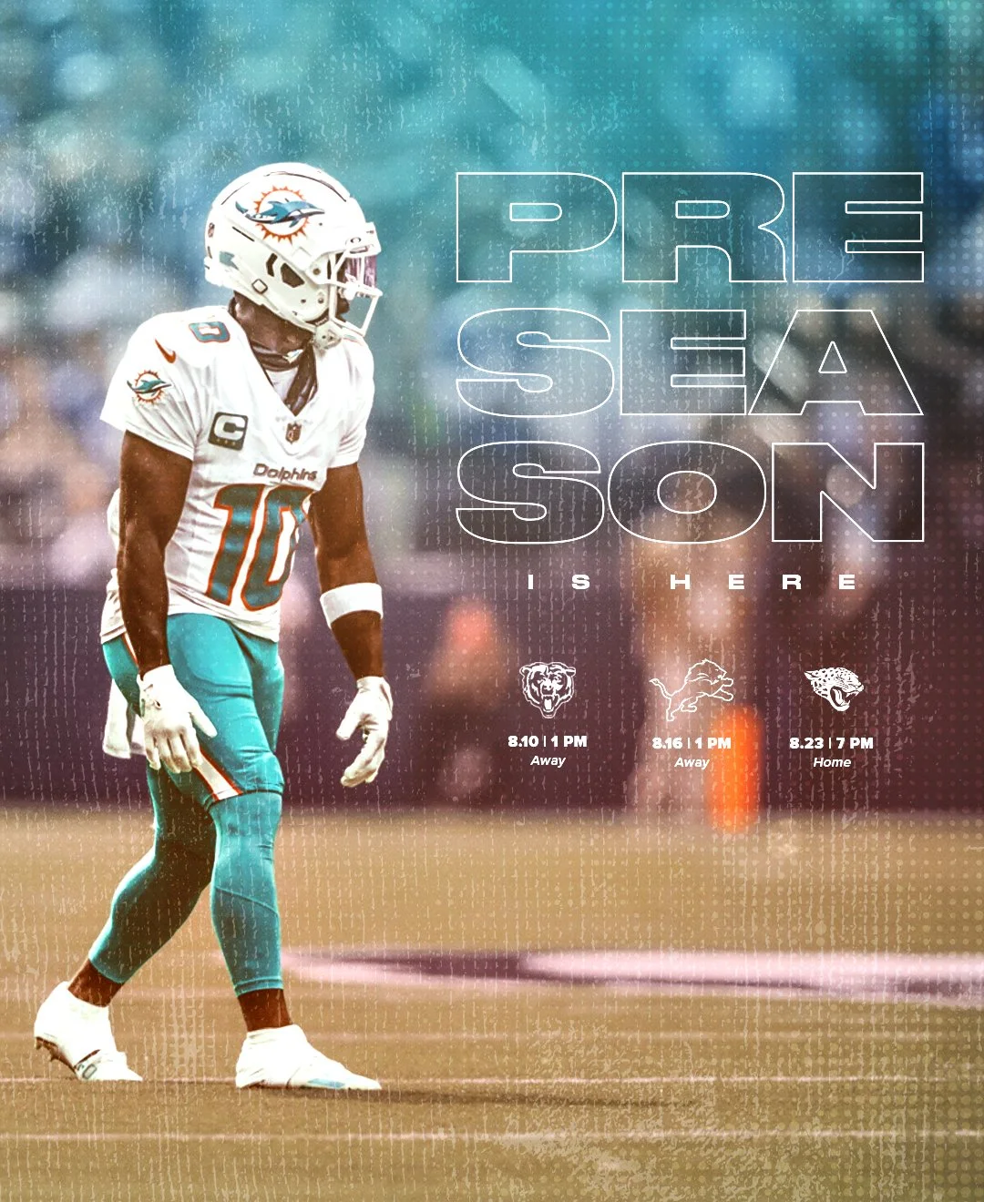 Preseason opener ended in a draw on Sunday, but the fight&rsquo;s just getting started. Two more to go. 🐬💪 #FinsUp&quot;