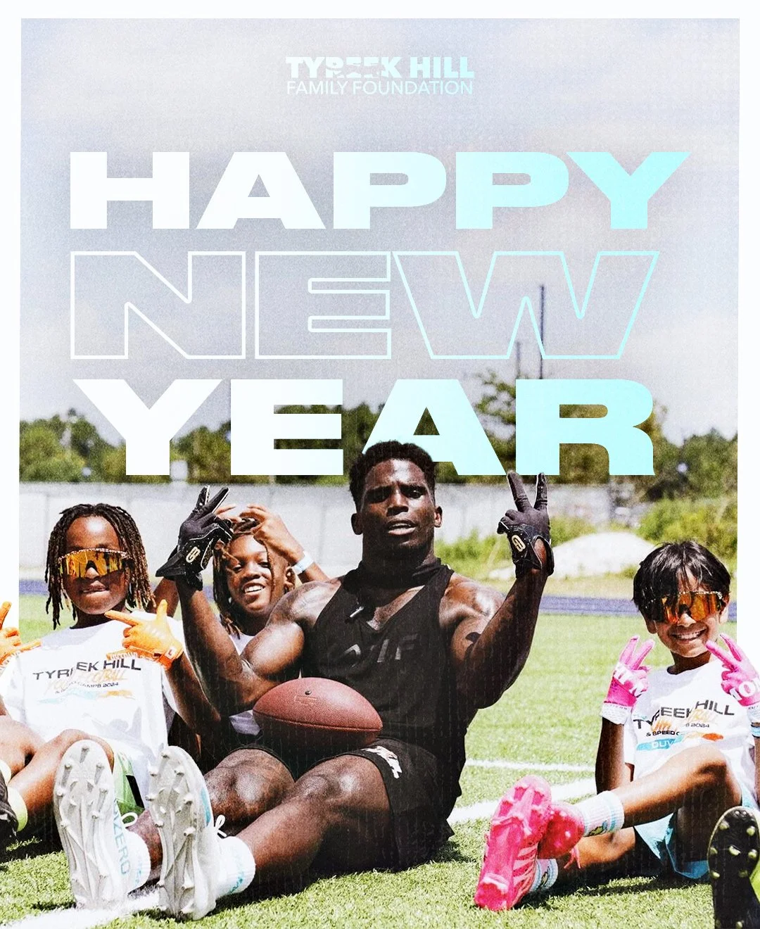 Happy New Year from the Tyreek Hill Family Foundation! Here's to a great 2026 💪

#HappyNewYear