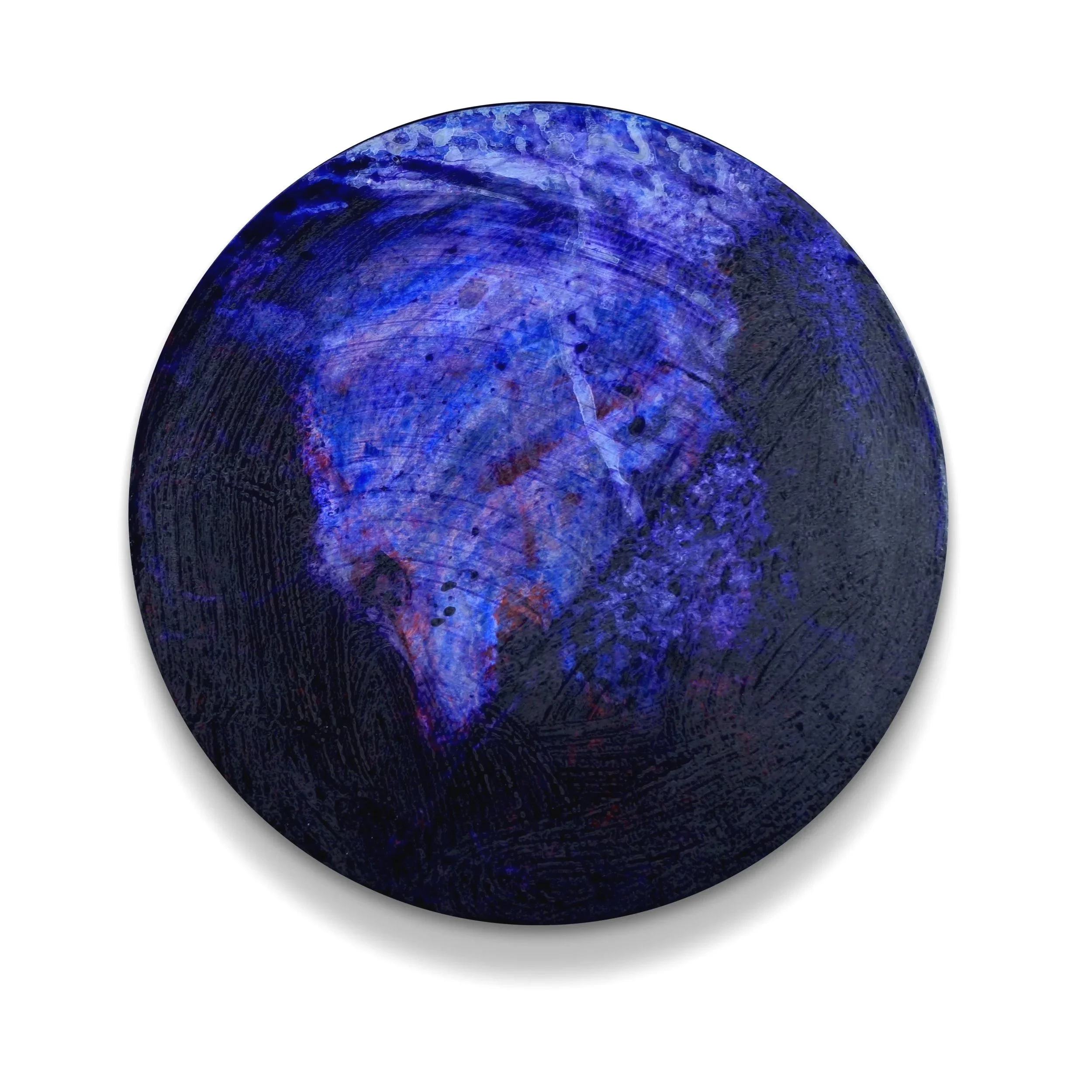 surface tension #3, 2017
acrylic on panel, 22.25" diameter x 2" deep