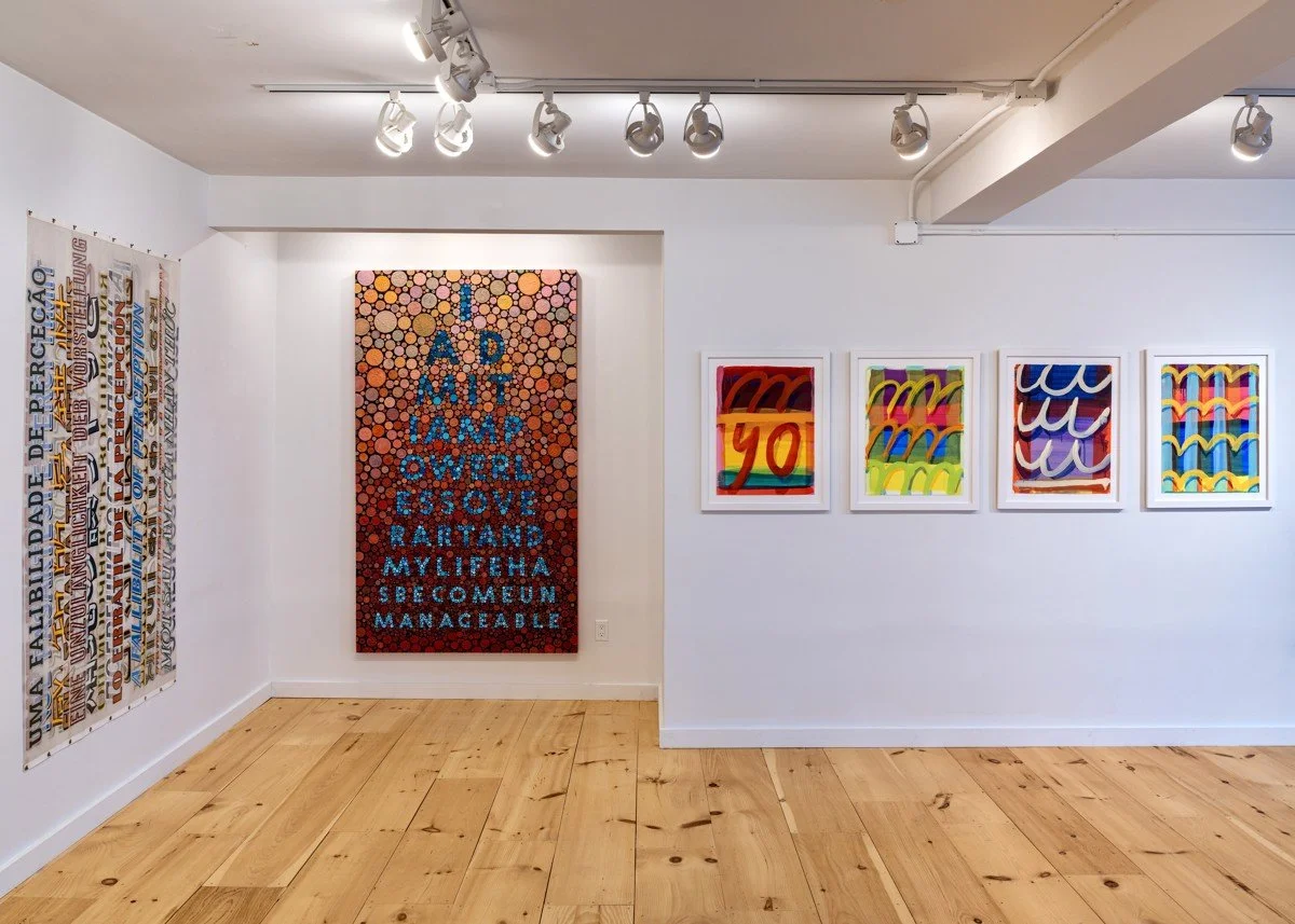 step one, (group installation) 2025, "between the lines", G-Town Arts, CT