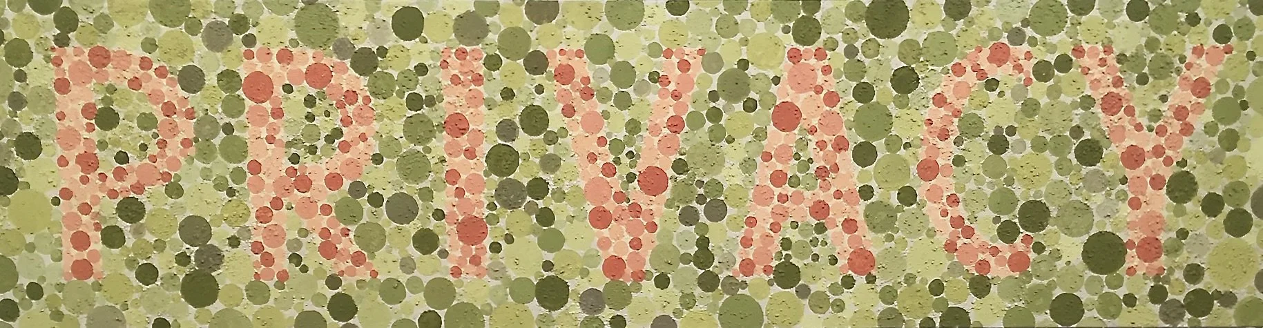 privacy, 2020, acrylic and mixed media on canvas, 17.25" x 66.25" x 2"