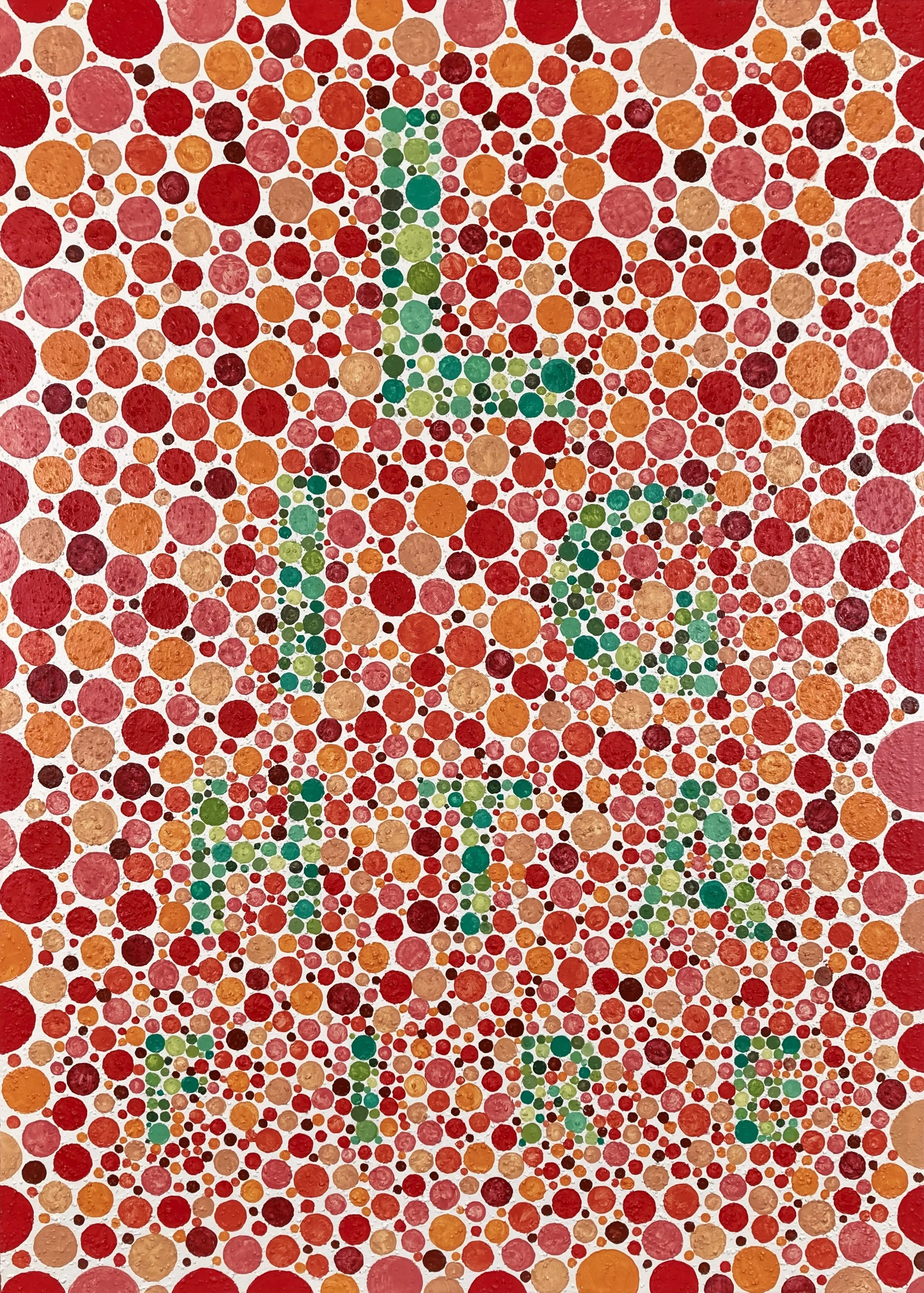 light a fire, 2022, acrylic and mixed media on canvas, 46" x 33" x 2"