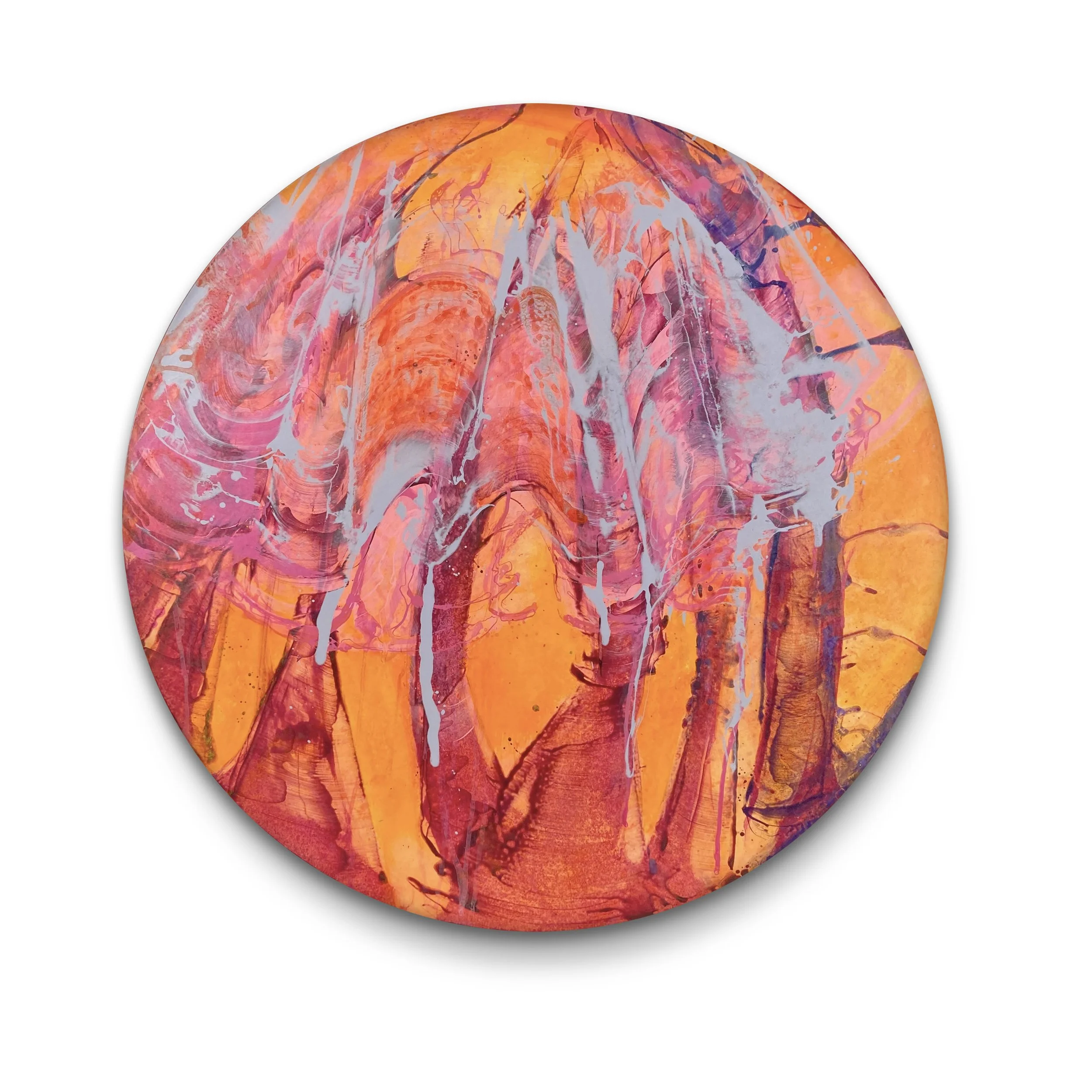 untitled, 2020 acrylic on panel, 48" x 1"