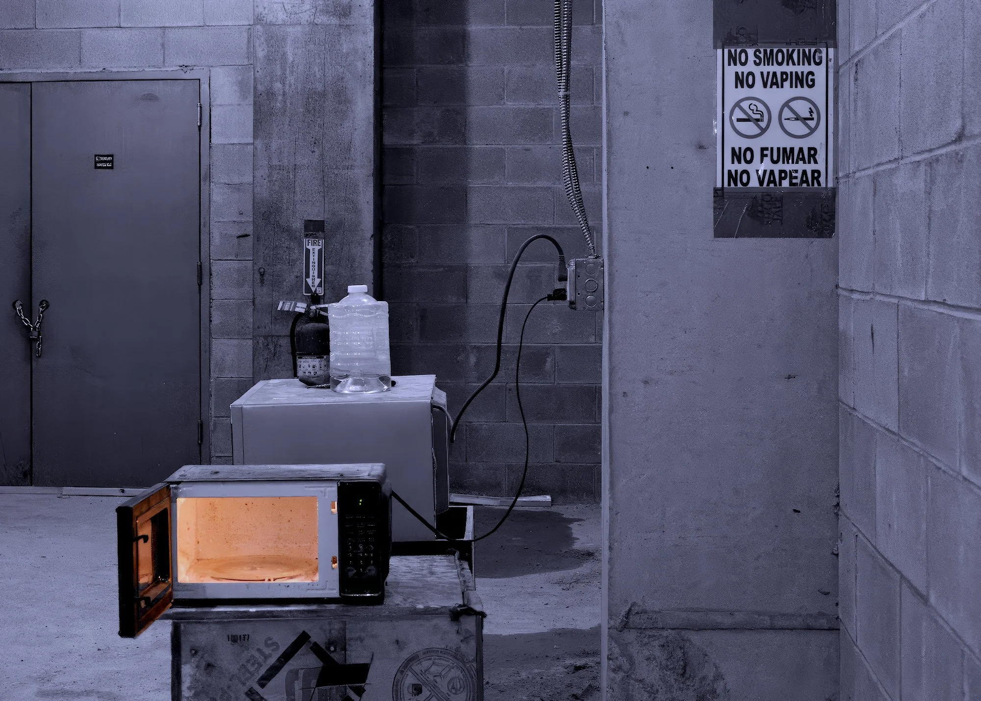 231214.A.02.N.02 - Microwave Oven in a Construction Site