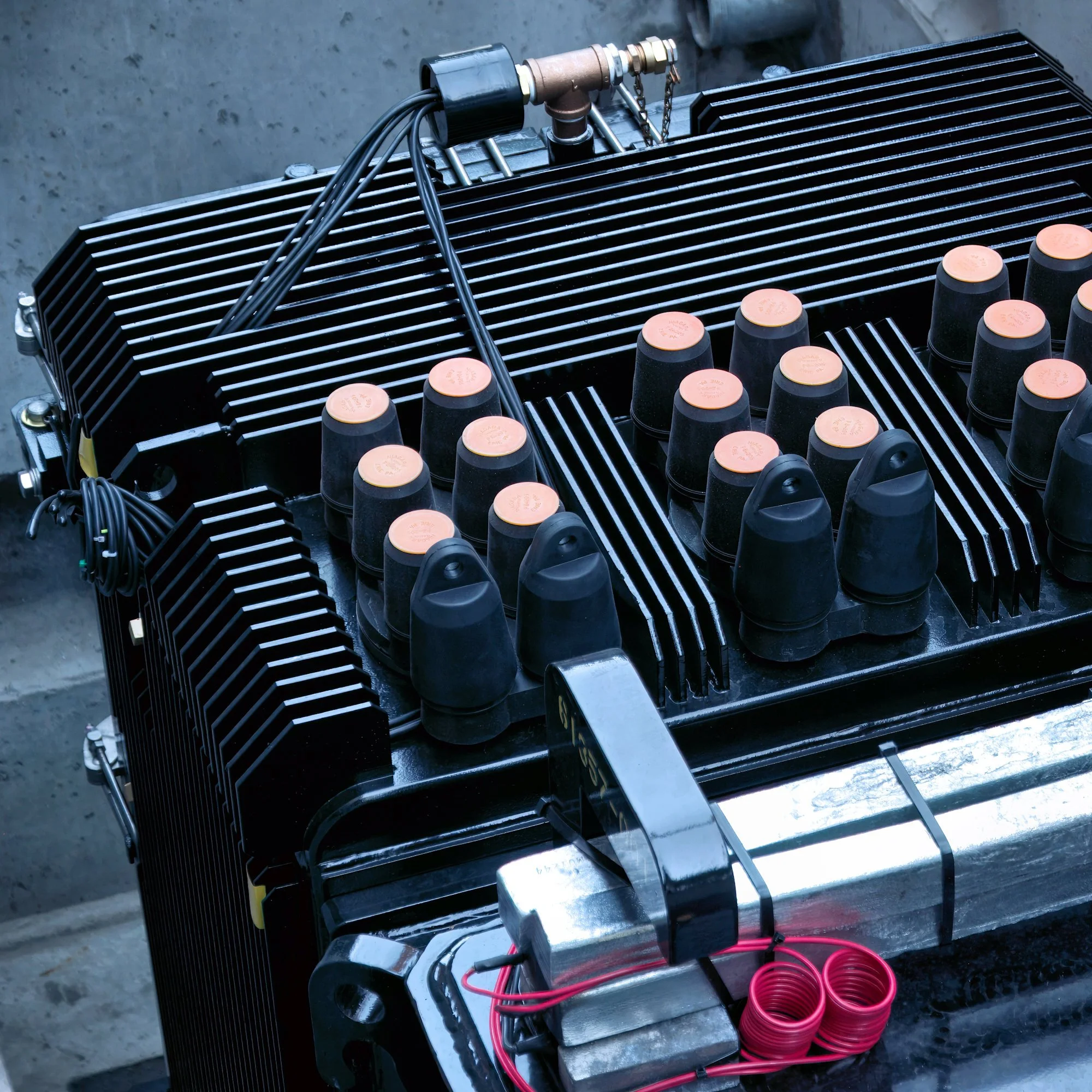 Building construction electrical street vault transformer