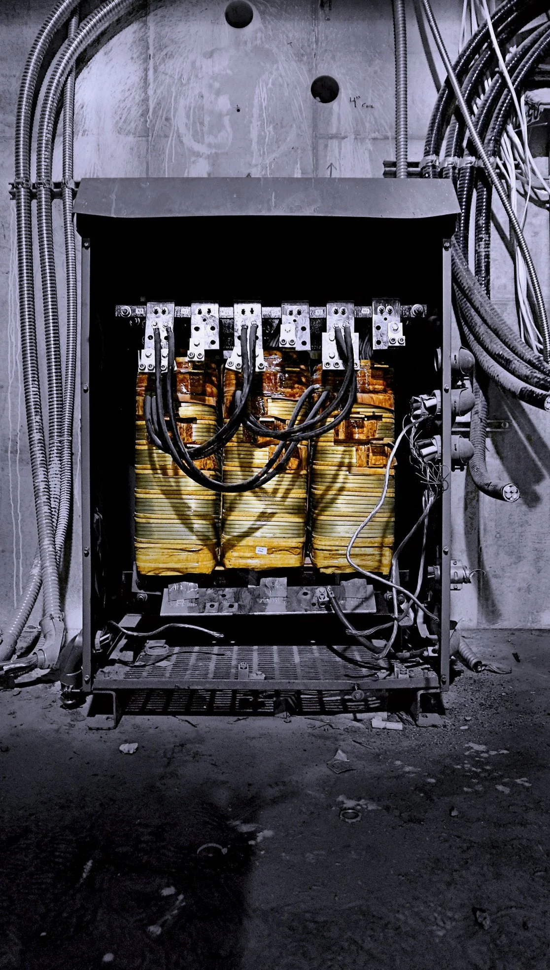 230808.A.03.N.01 - Abandoned Electrical Transformer that Had Provided Temp. Power to a Construction Site