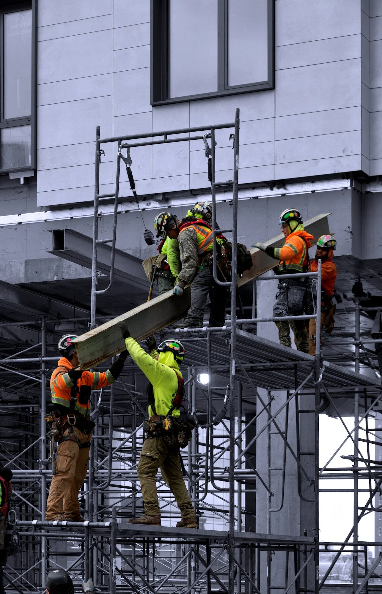 building construction steel beam outrigger